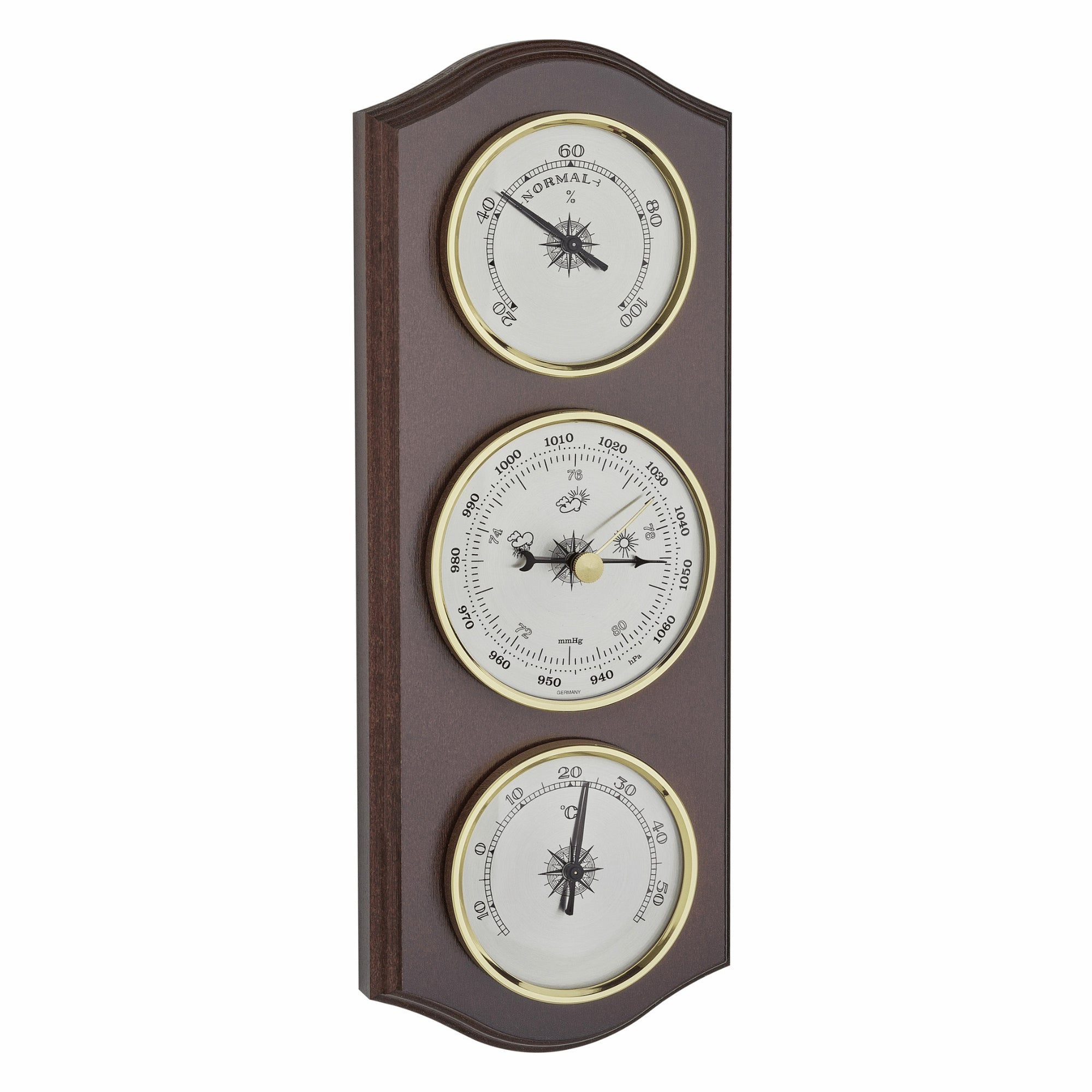 TFA Germany STACY Wooden Weather Station, 28cm - Clocks Central