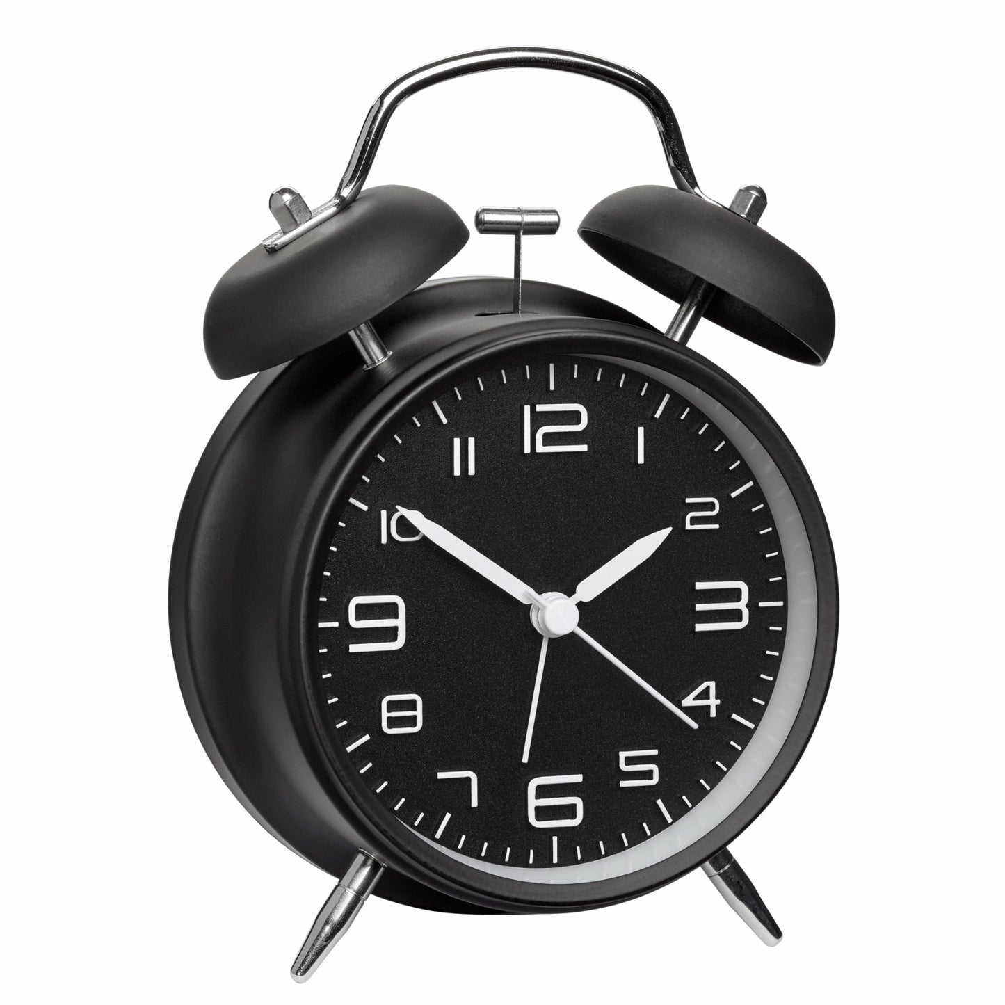 TFA Germany Twin Bell Silent Sweep Alarm Clock, 16cm - Clocks Central