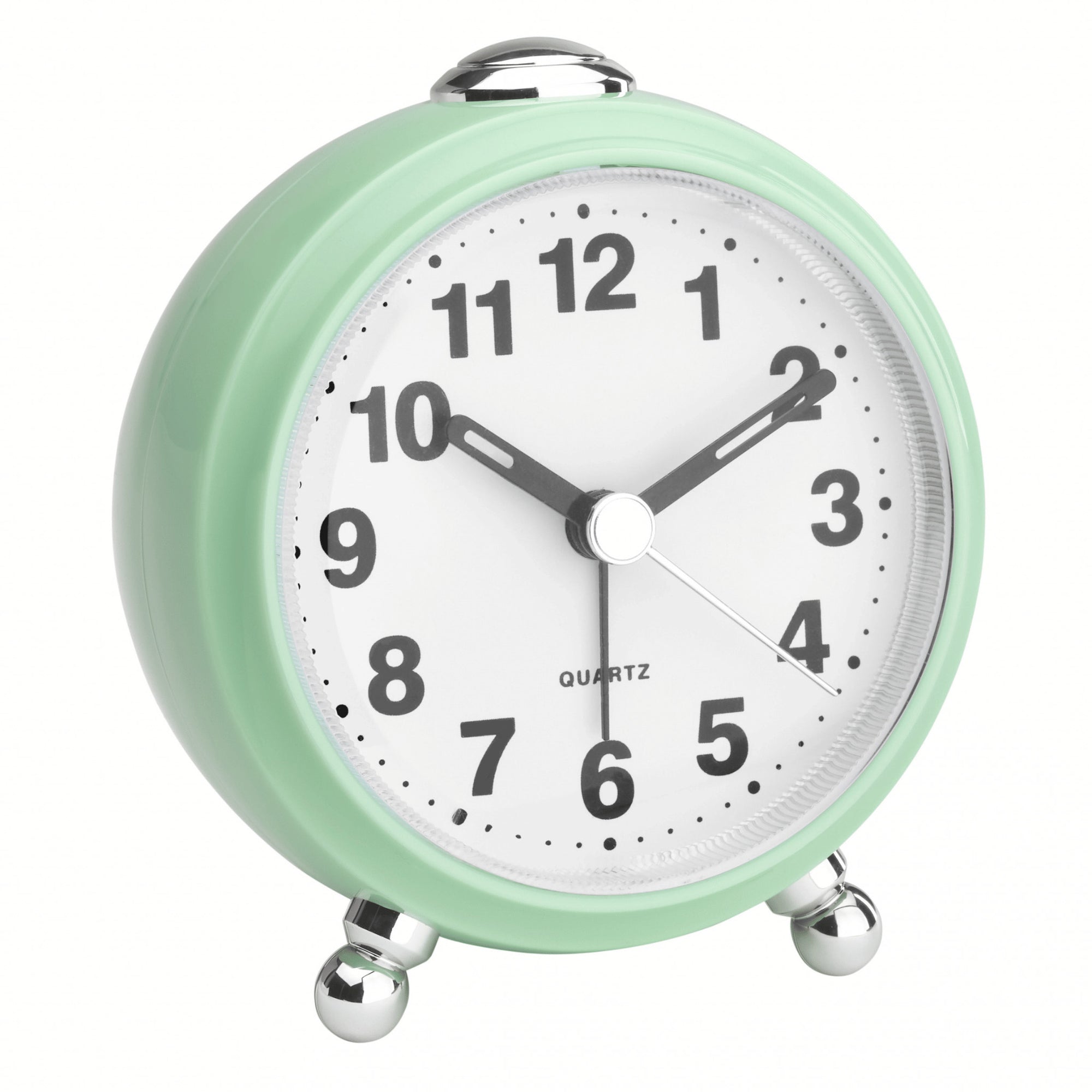 TFA Germany JULIENNE Silent Sweep Retro Alarm Clock, 10cm - Clocks Central