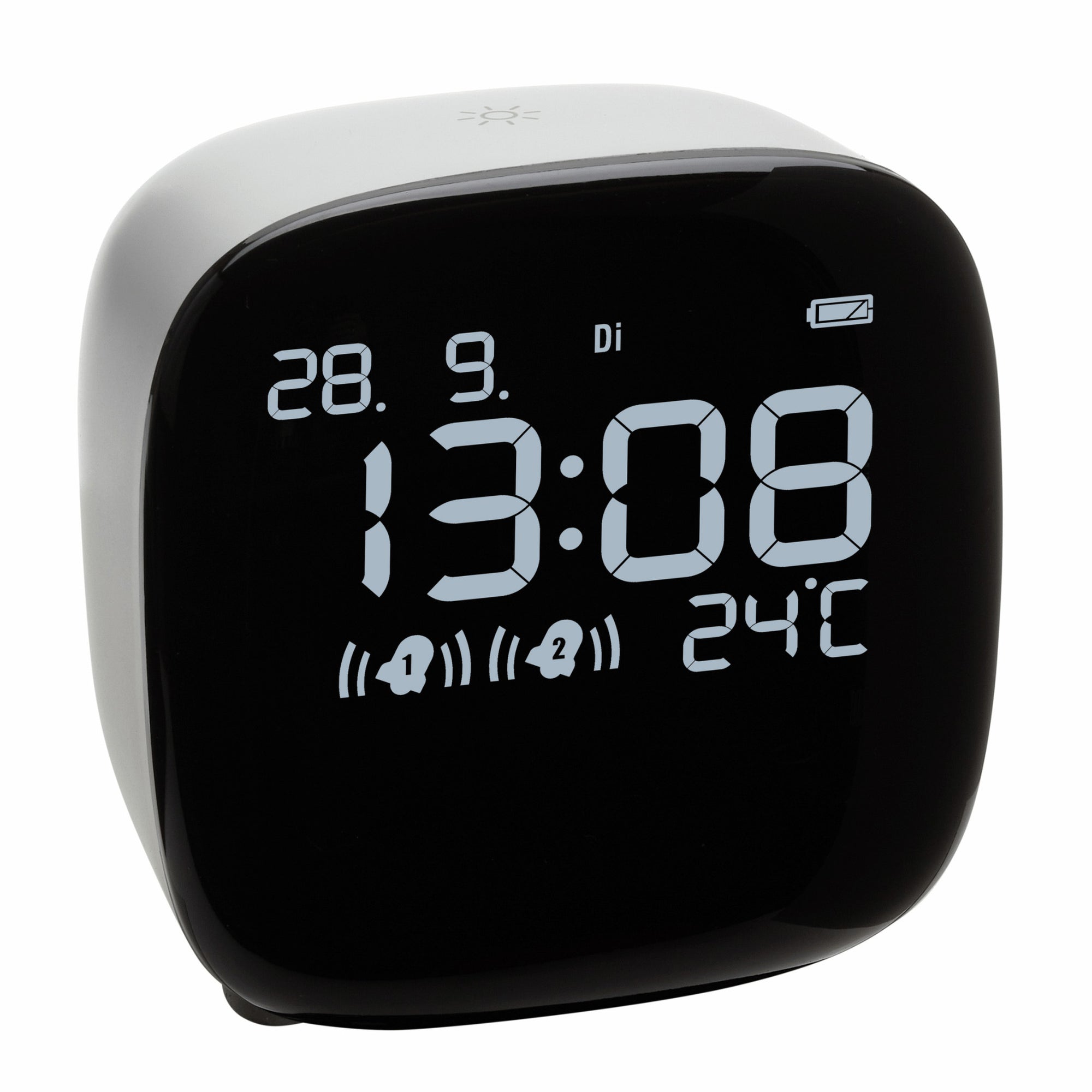 TFA Germany Digital Alarm Clock & LED Night Light, 9cm - Clocks Central