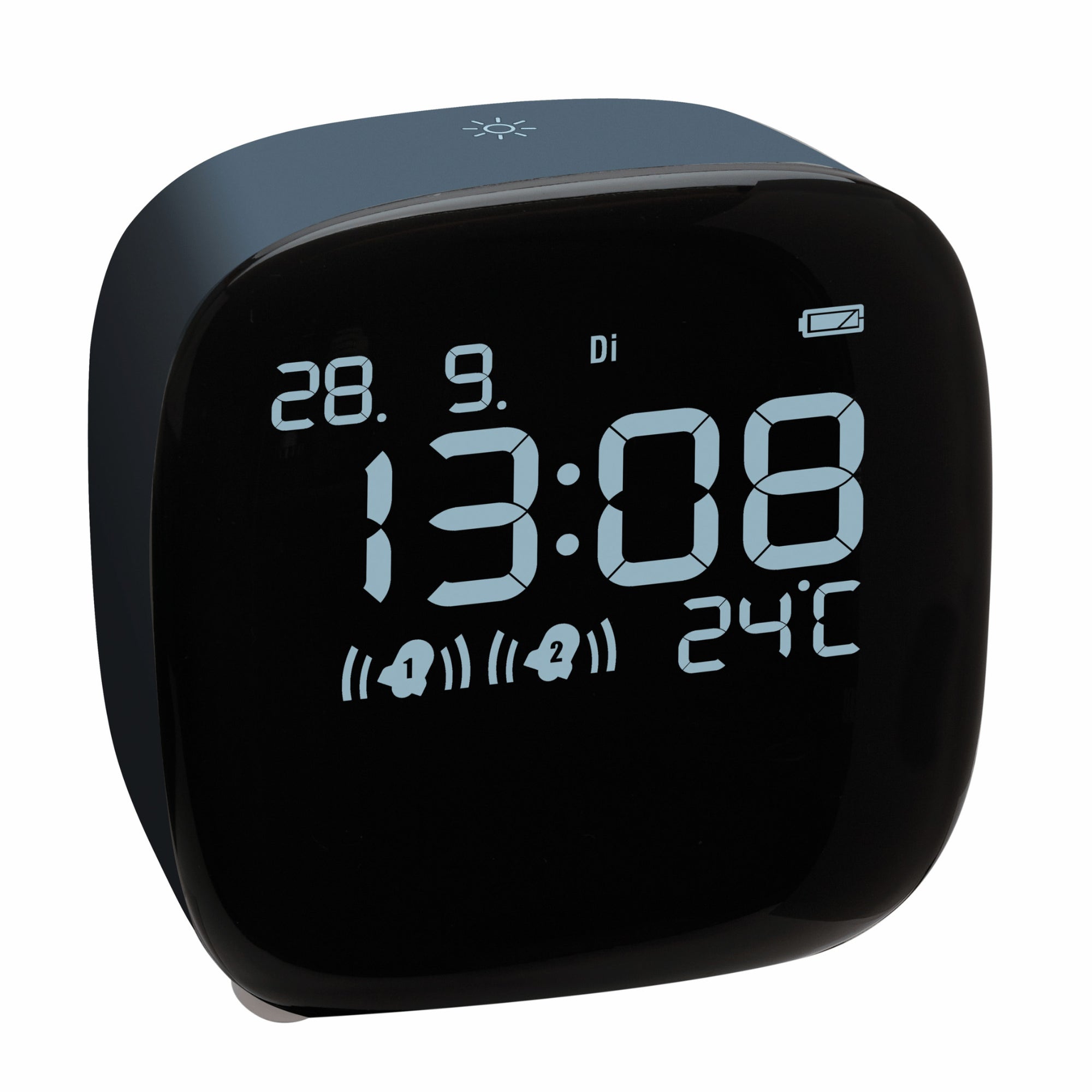 TFA Germany Digital Alarm Clock & LED Night Light, 9cm - Clocks Central