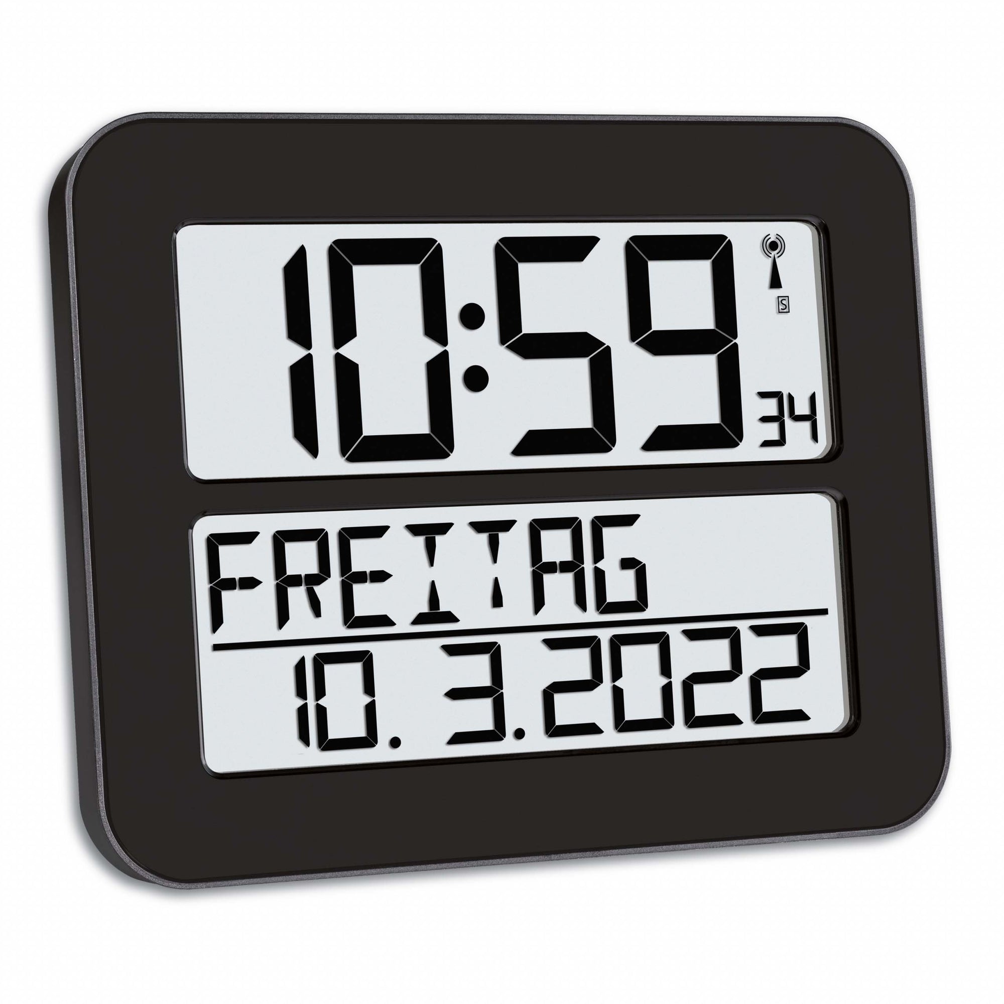TFA Germany TIMELINE MAX Digital Alarm Clock, 20cm