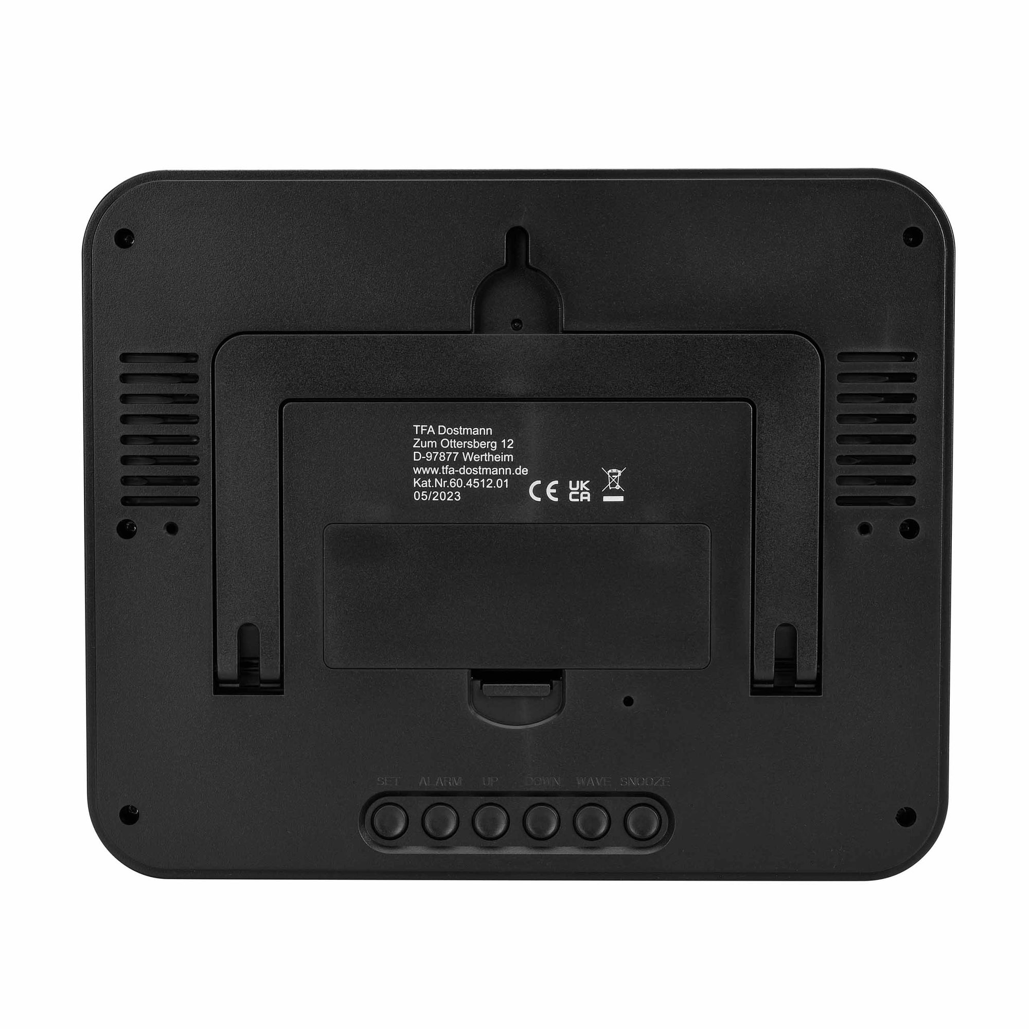 TFA Germany TIMELINE MAX Digital Alarm Clock, 20cm