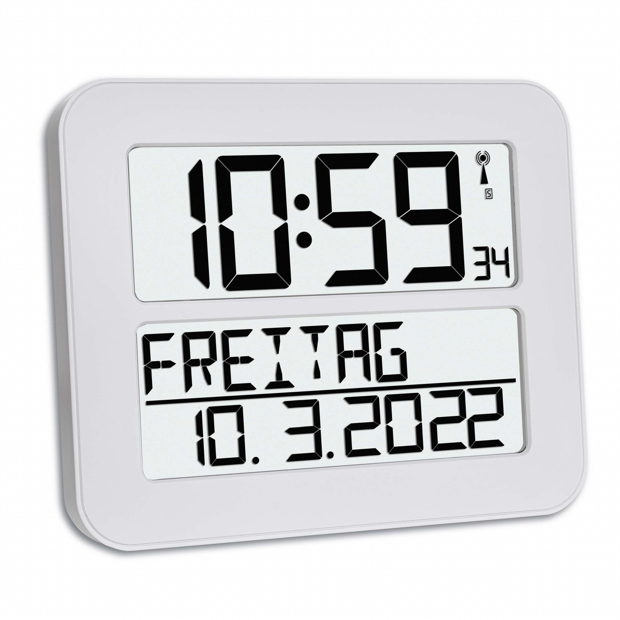 TFA Germany TIMELINE MAX Digital Alarm Clock, 20cm