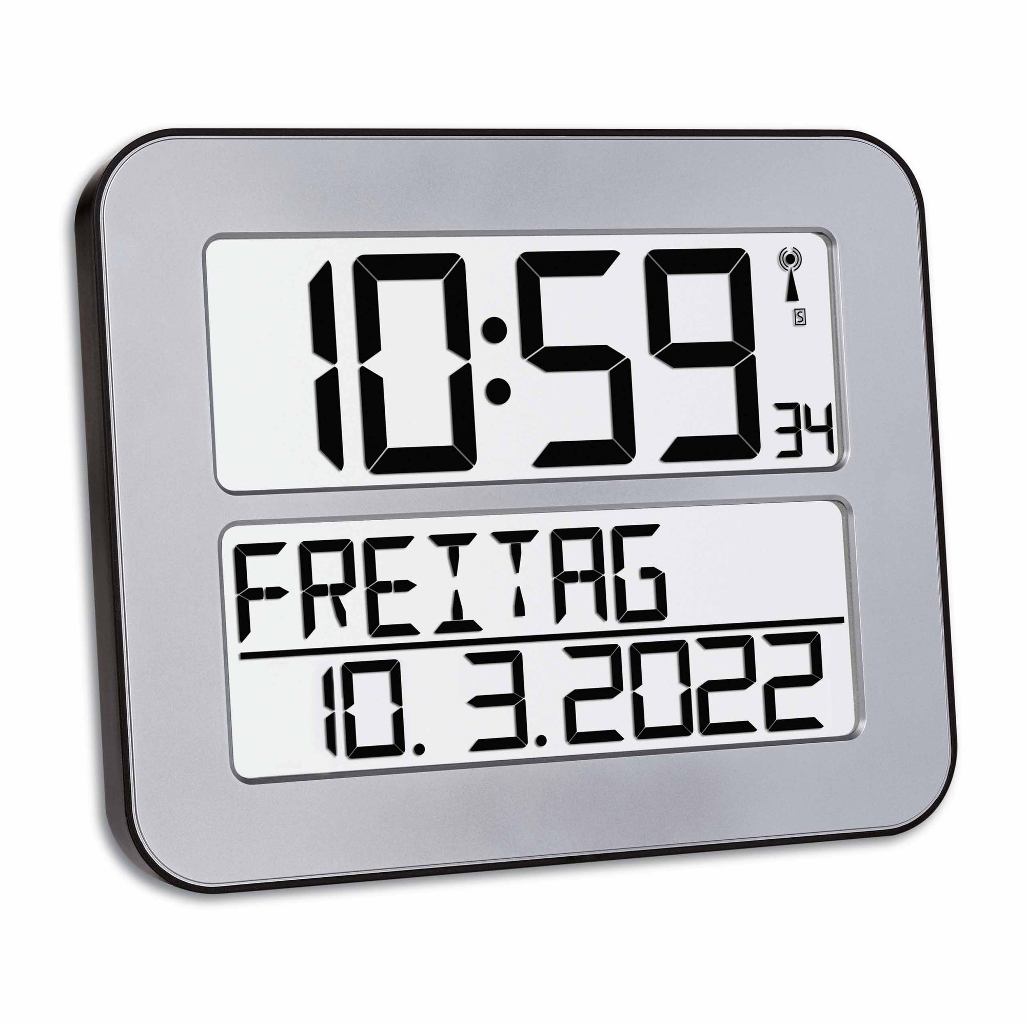 TFA Germany TIMELINE MAX Digital Alarm Clock, 20cm