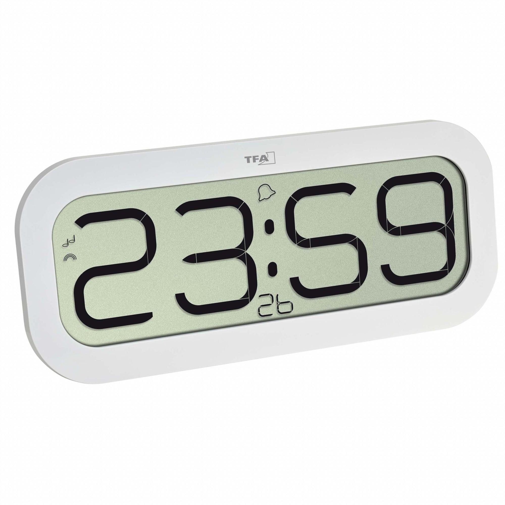 TFA Germany BIMBAM Digital Alarm Clock with Hourly Chime, 33cm