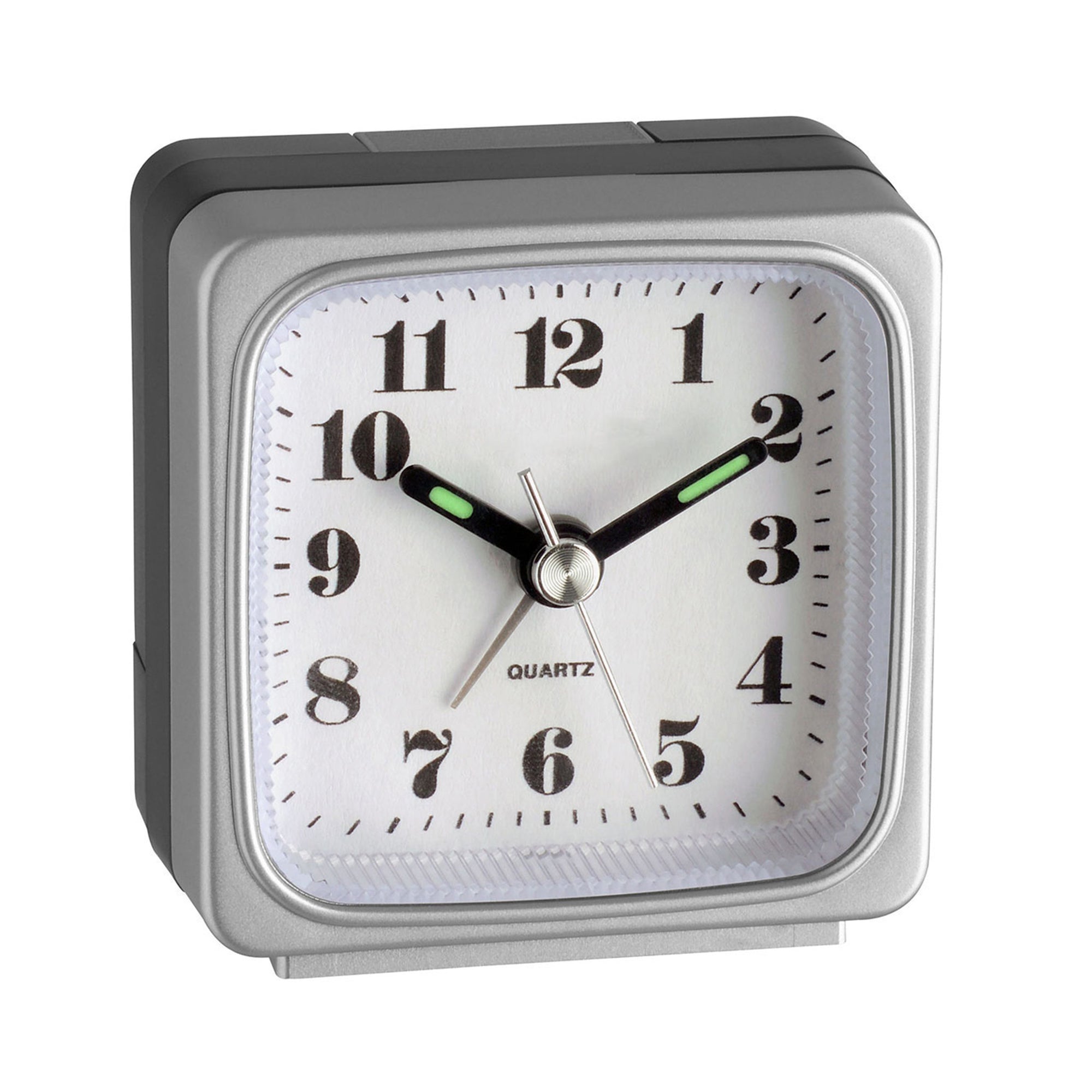 TFA Germany EDGAR Square Alarm Clock, 6cm - Clocks Central