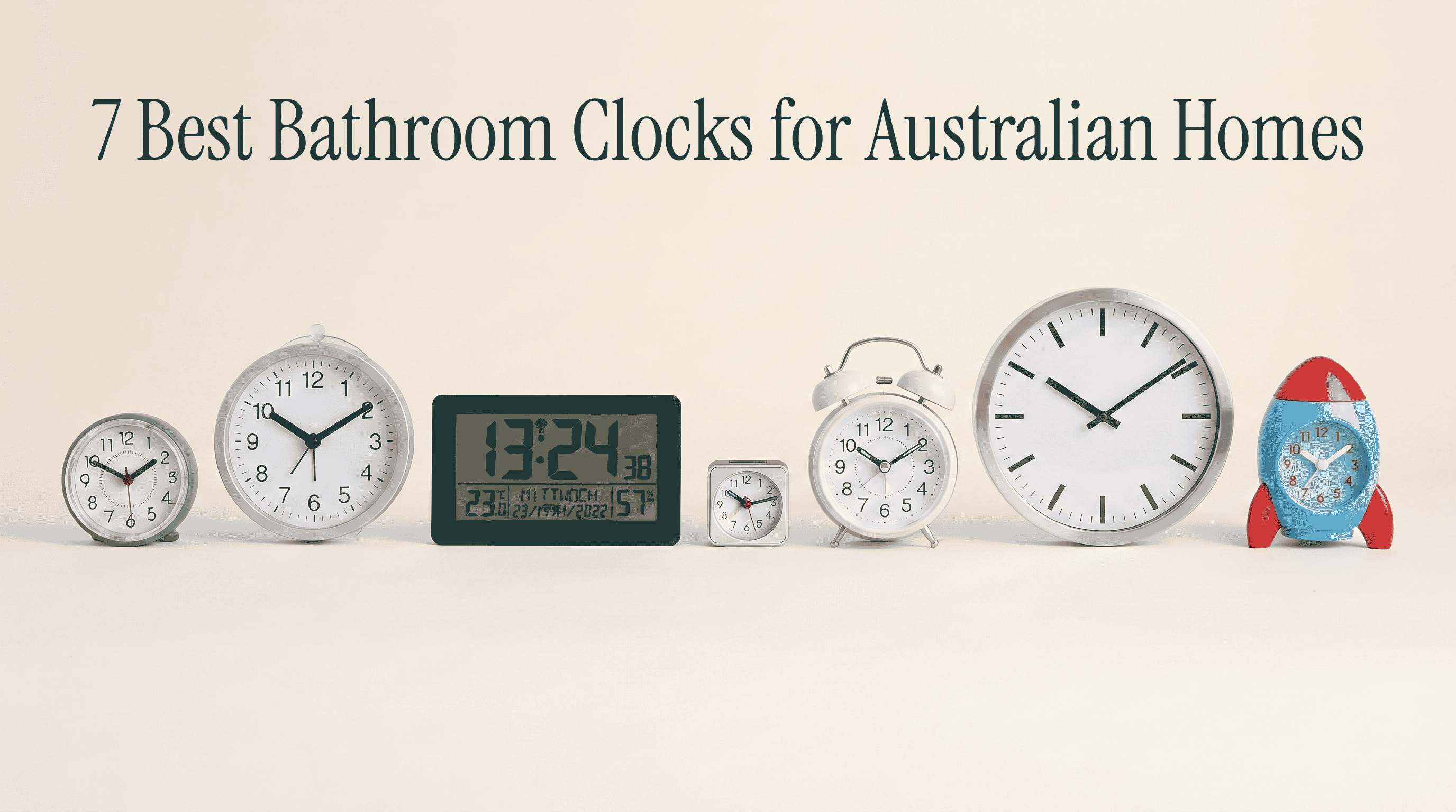 7 Best Bathroom Clocks for Australian Homes