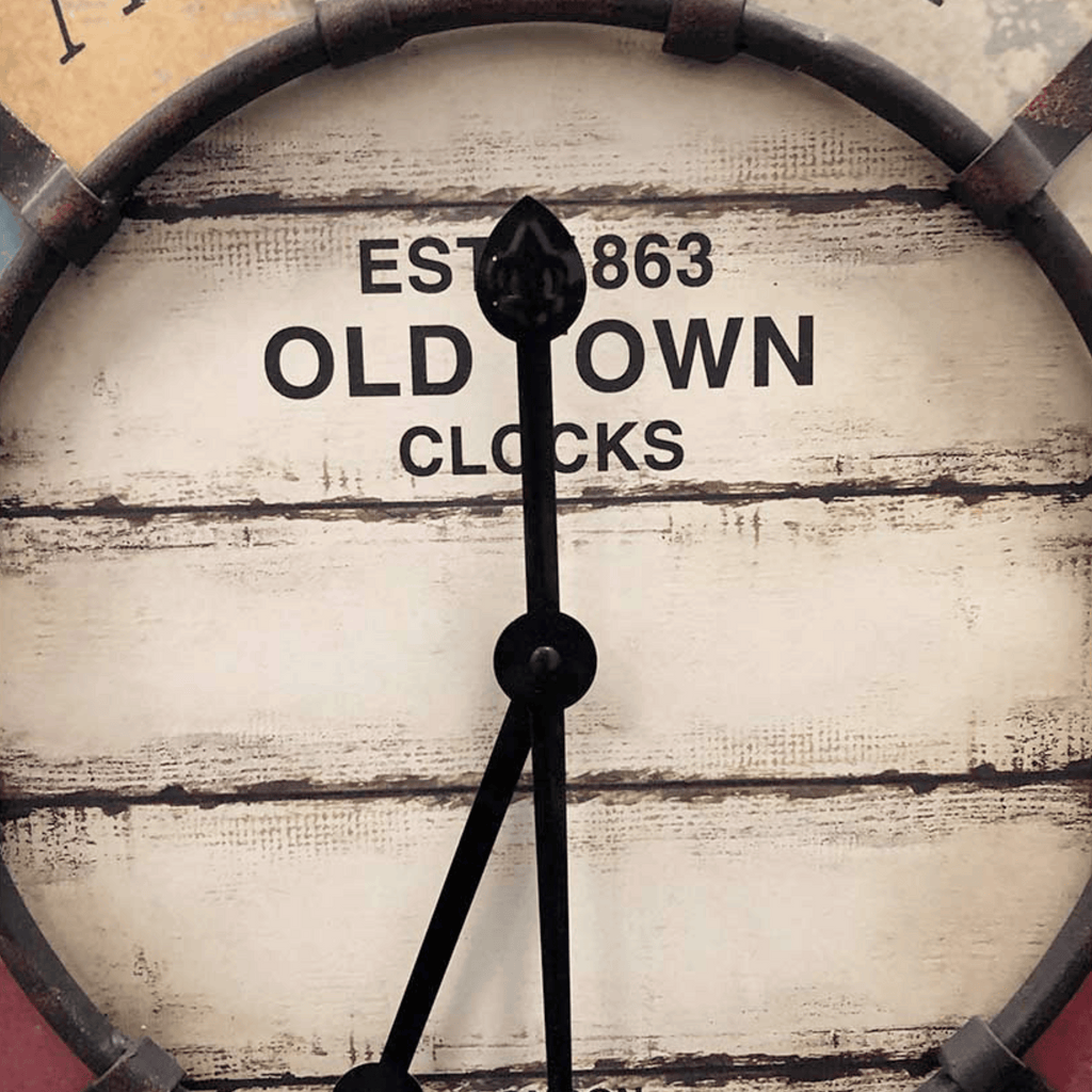 TFA Germany OLD TOWN XXL Vintage Wall Clock, 61cm - Clocks Central 