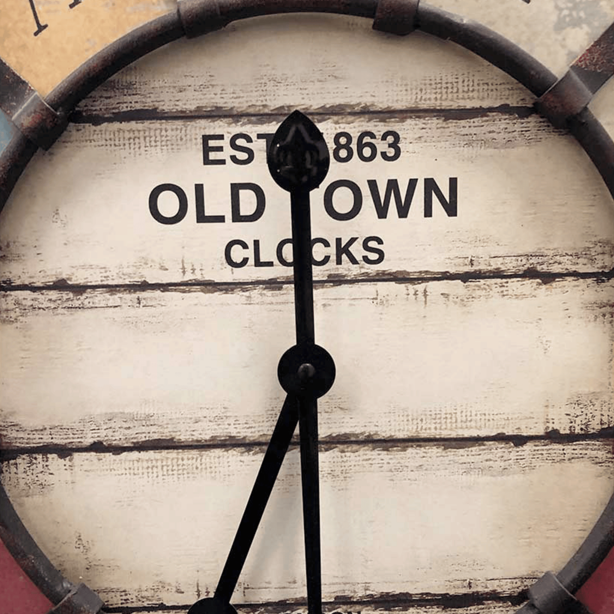 TFA Germany OLD TOWN XXL Vintage Wall Clock, 61cm - Clocks Central 