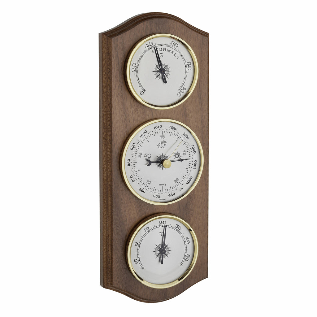 TFA Germany STACY Wooden Weather Station, 28cm - Clocks Central 