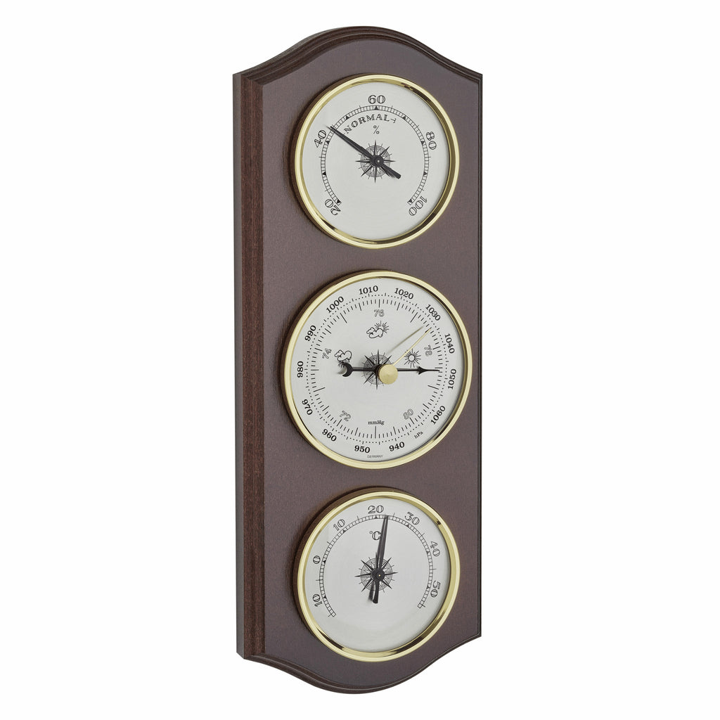 TFA Germany STACY Wooden Weather Station, 28cm - Clocks Central 