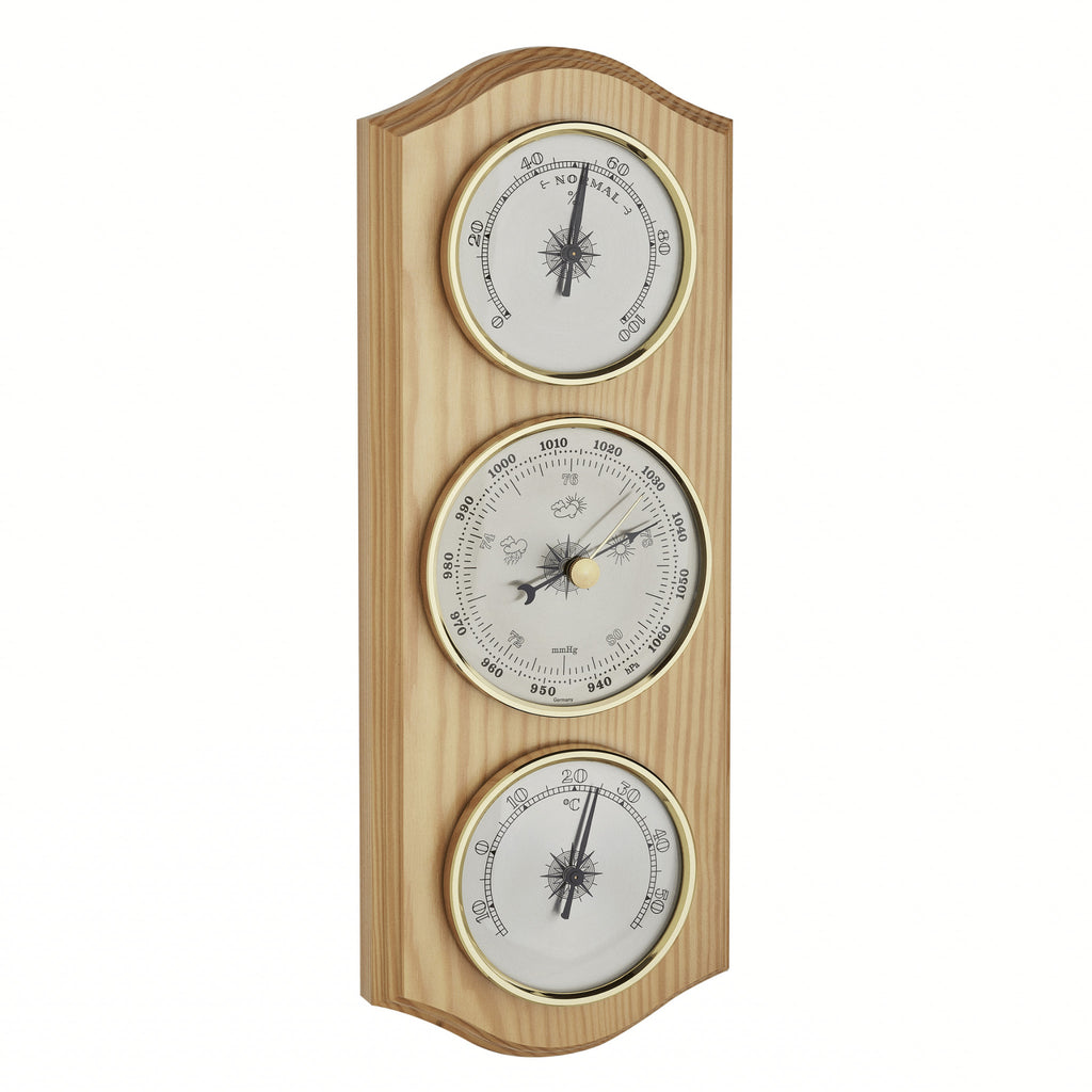 TFA Germany STACY Wooden Weather Station, 28cm - Clocks Central 