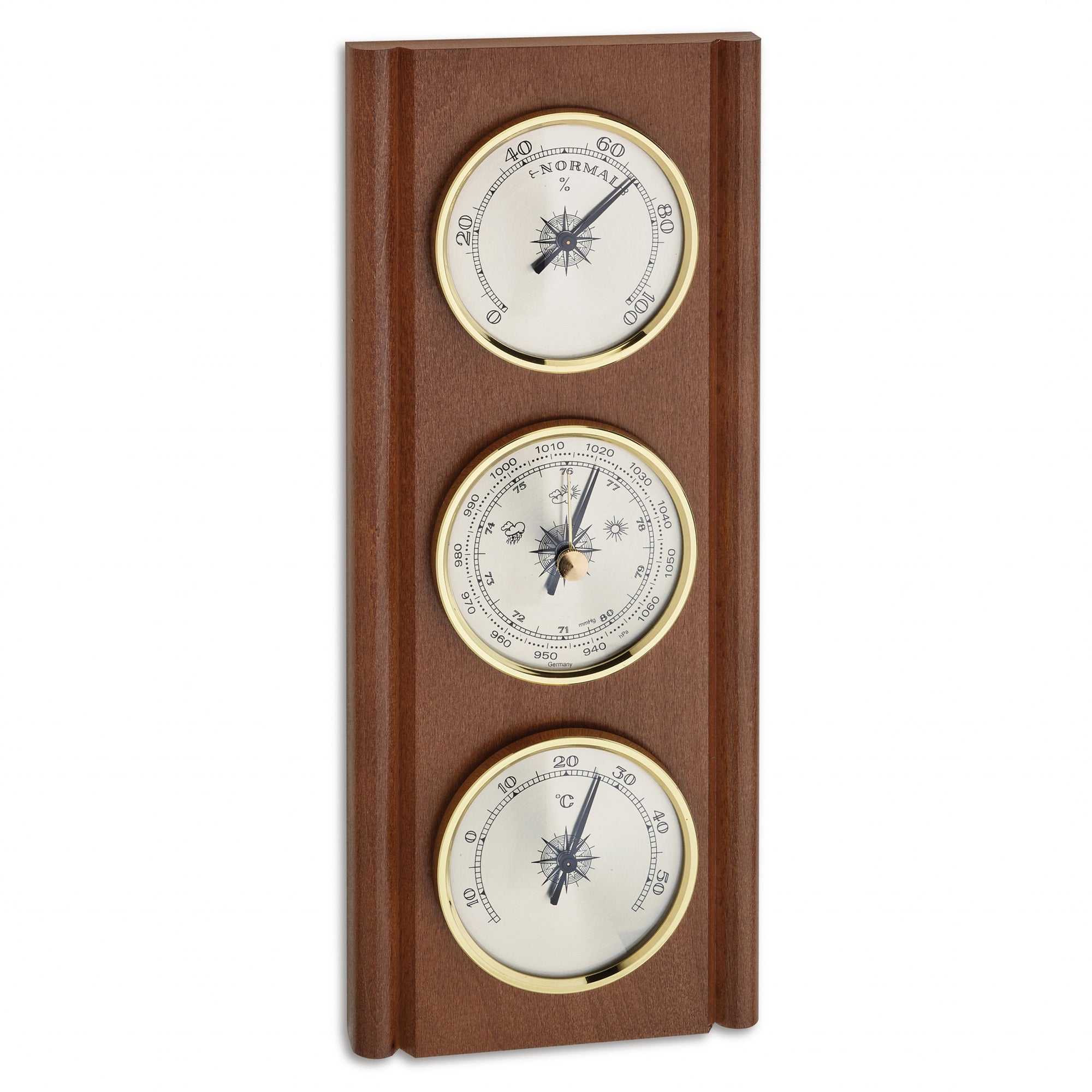TFA Germany MARIO Wooden Weather Station, 28cm - Clocks Central 