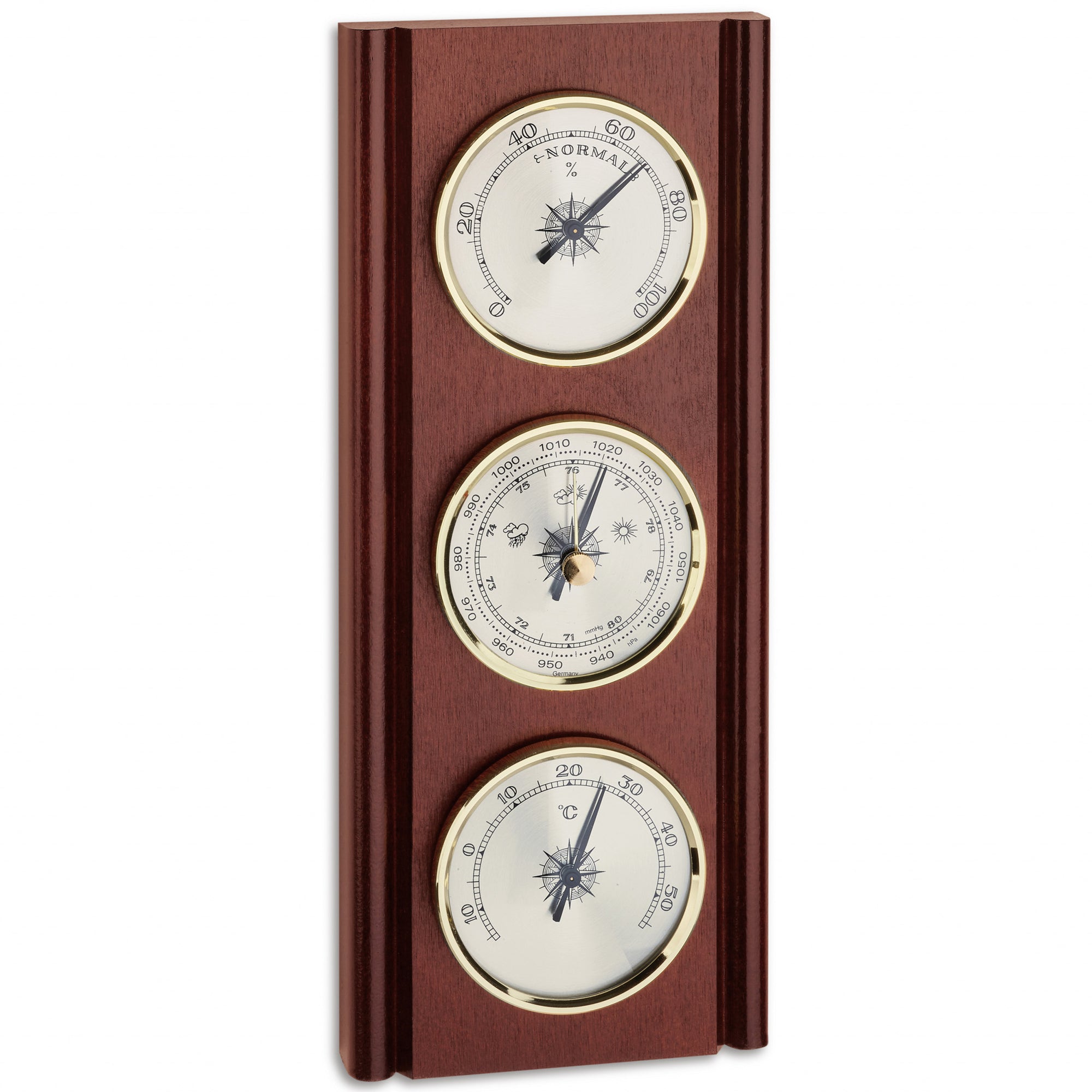 TFA Germany MARIO Wooden Weather Station, 28cm - Clocks Central 