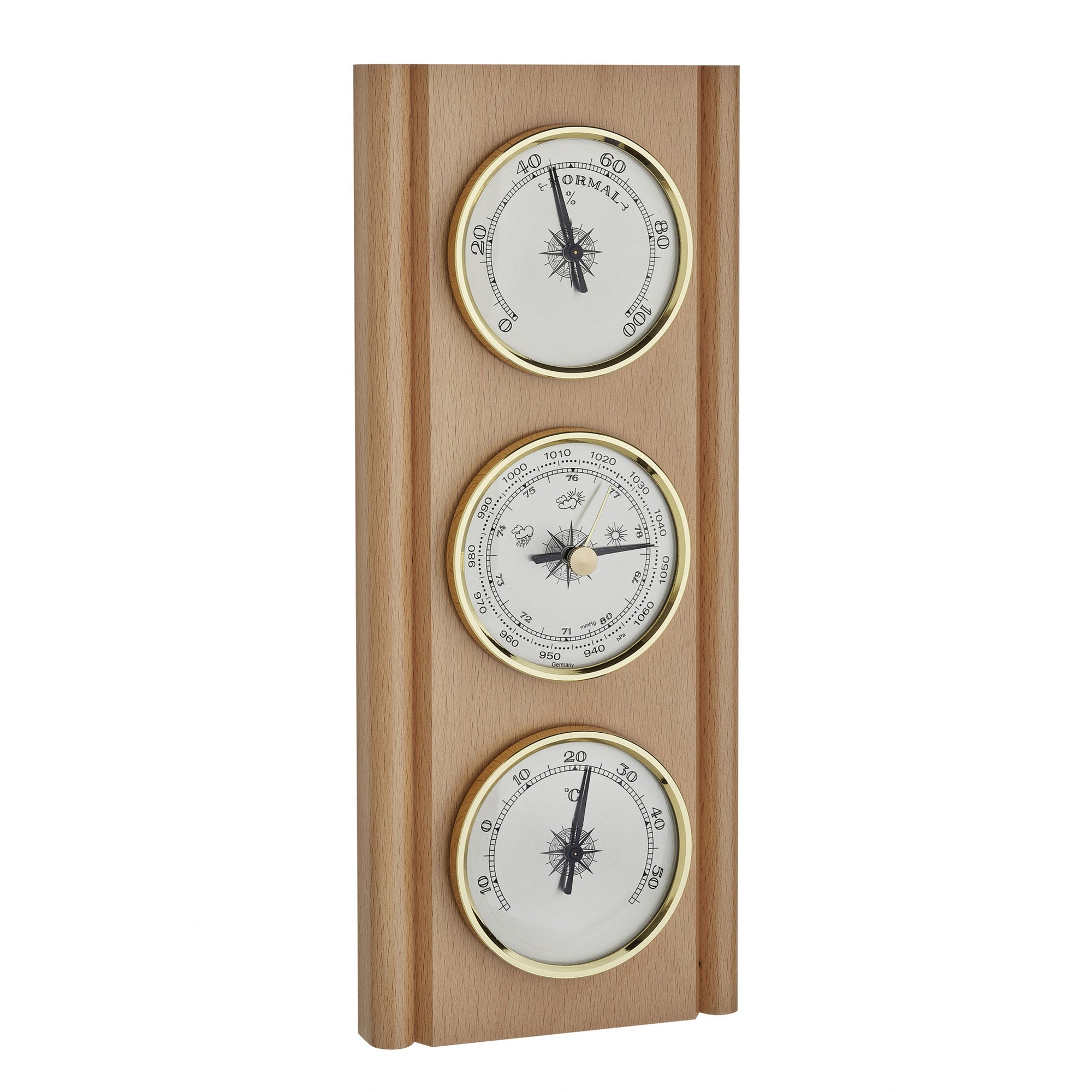 TFA Germany MARIO Wooden Weather Station, 28cm - Clocks Central 