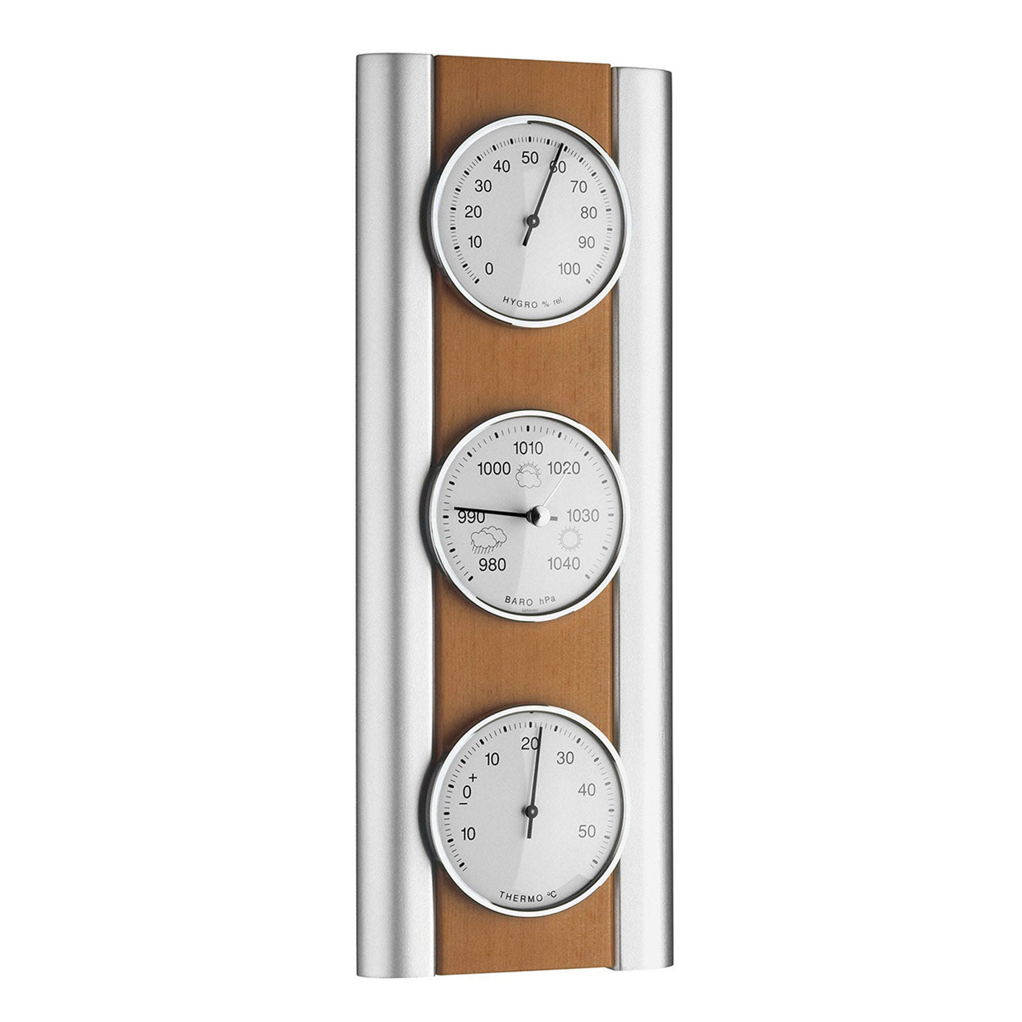 TFA Germany PEDRO Beechwood Weather Station, 35cm - Clocks Central 
