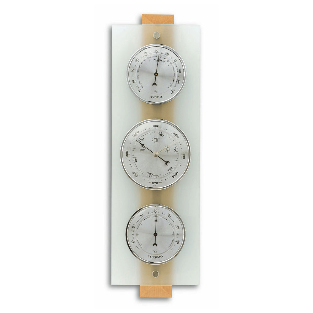 TFA Germany FRIDA Frosted Glass Weather Station, 39cm - Clocks Central 