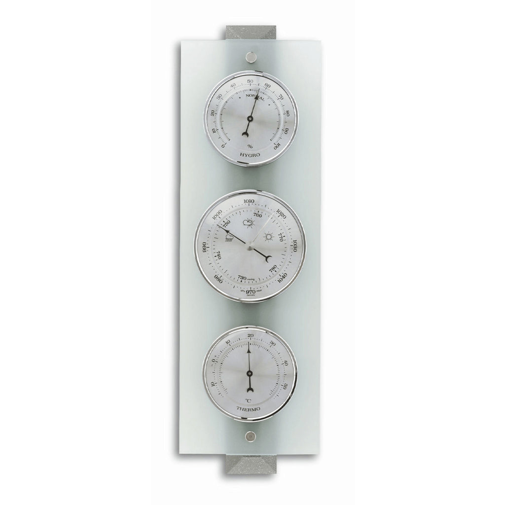 TFA Germany FRIDA Frosted Glass Weather Station, 39cm - Clocks Central 