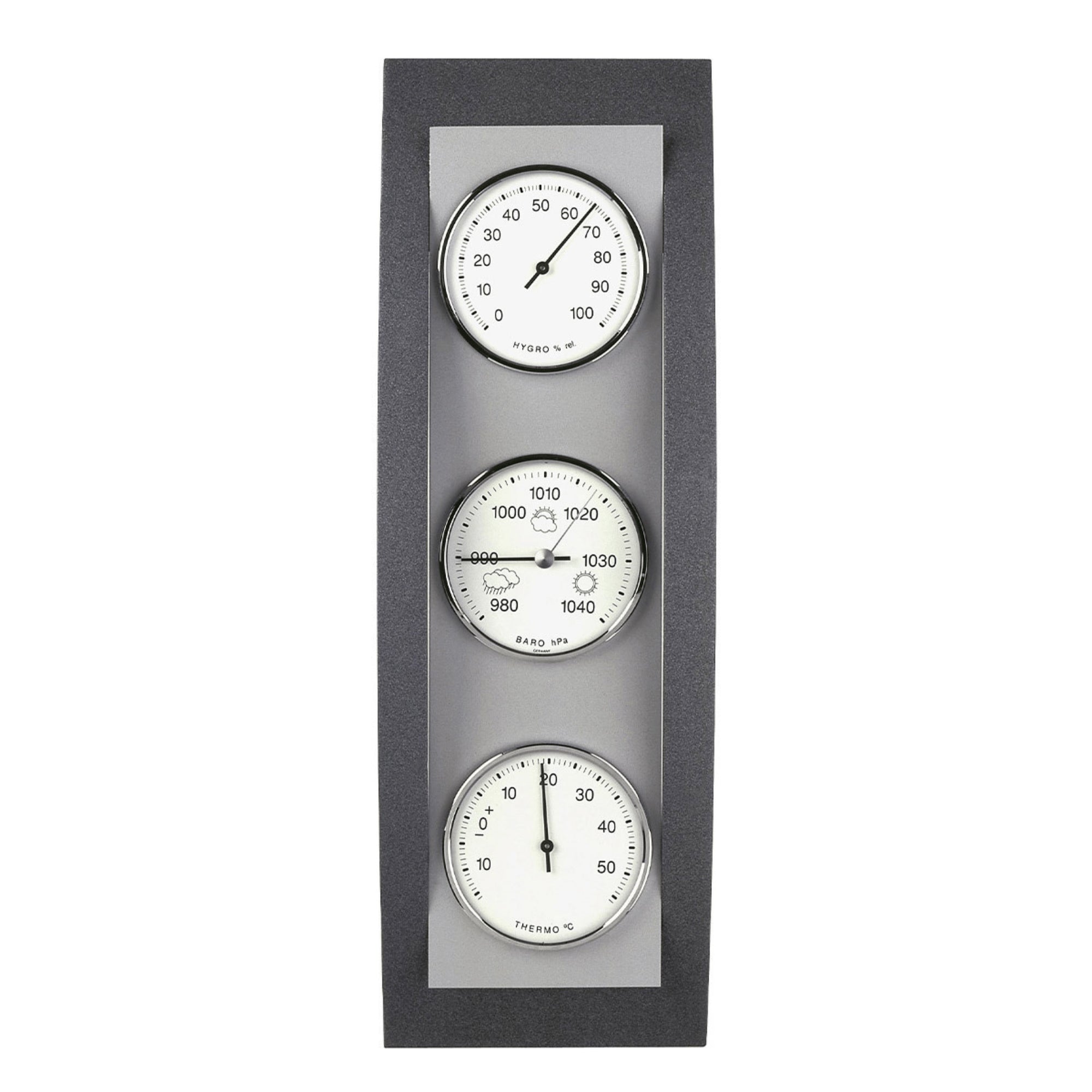 TFA Germany ELVIE Arched Wooden Weather Station, 39cm - Clocks Central 