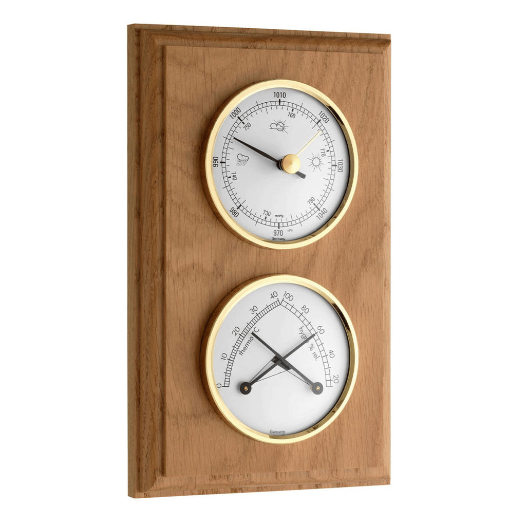 TFA Germany TAYLOR Wooden Weather Station, 20cm - Clocks Central 
