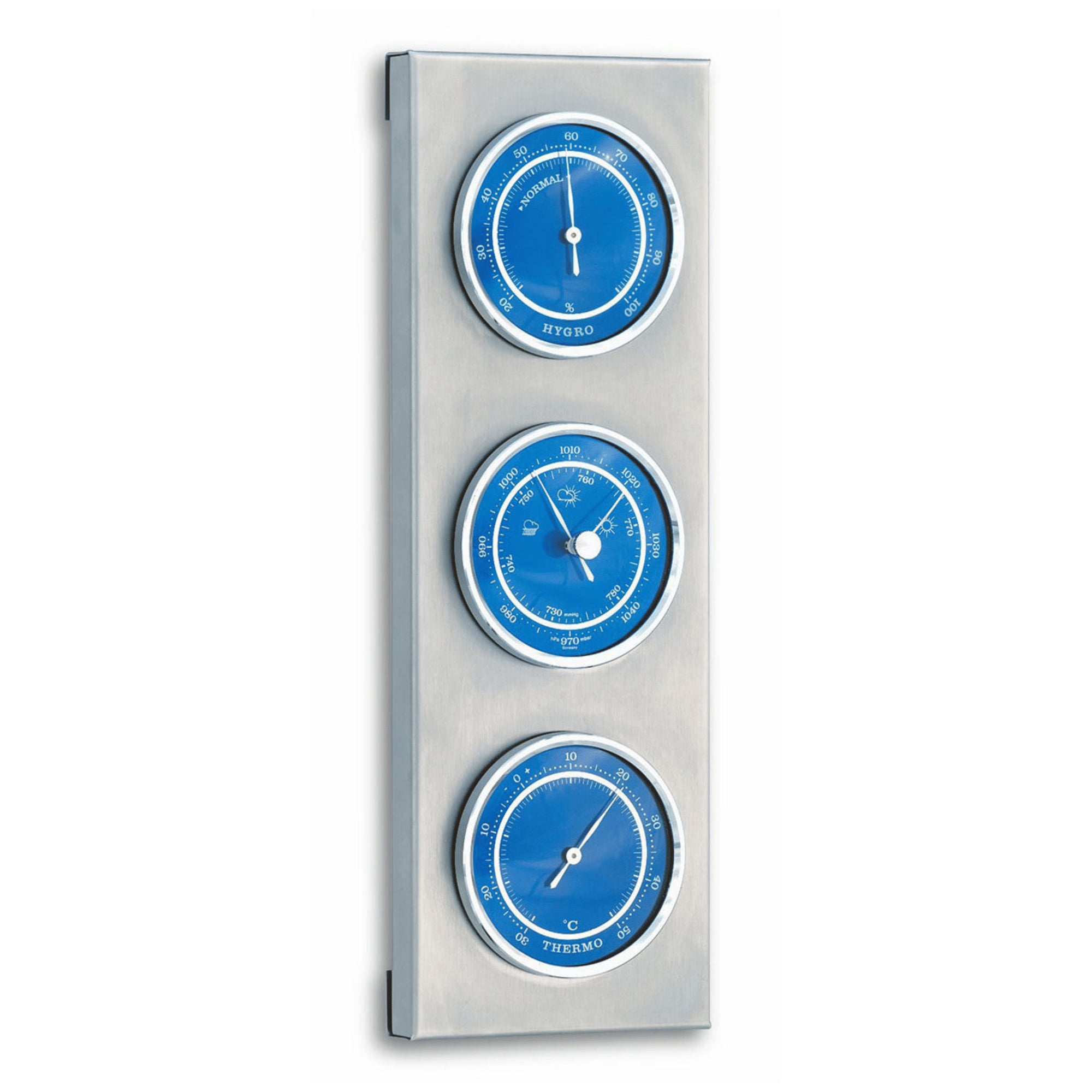 TFA Germany BRUNO Outdoor Weather Station Stainless Steel, 29cm - Clocks Central 