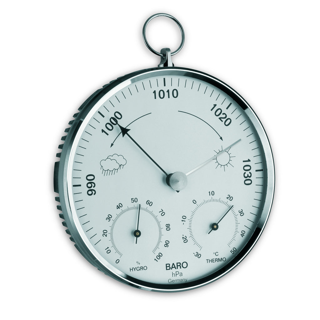 TFA Germany FRANZ Analogue Weather Station with Metal Ring, 15cm - Clocks Central 