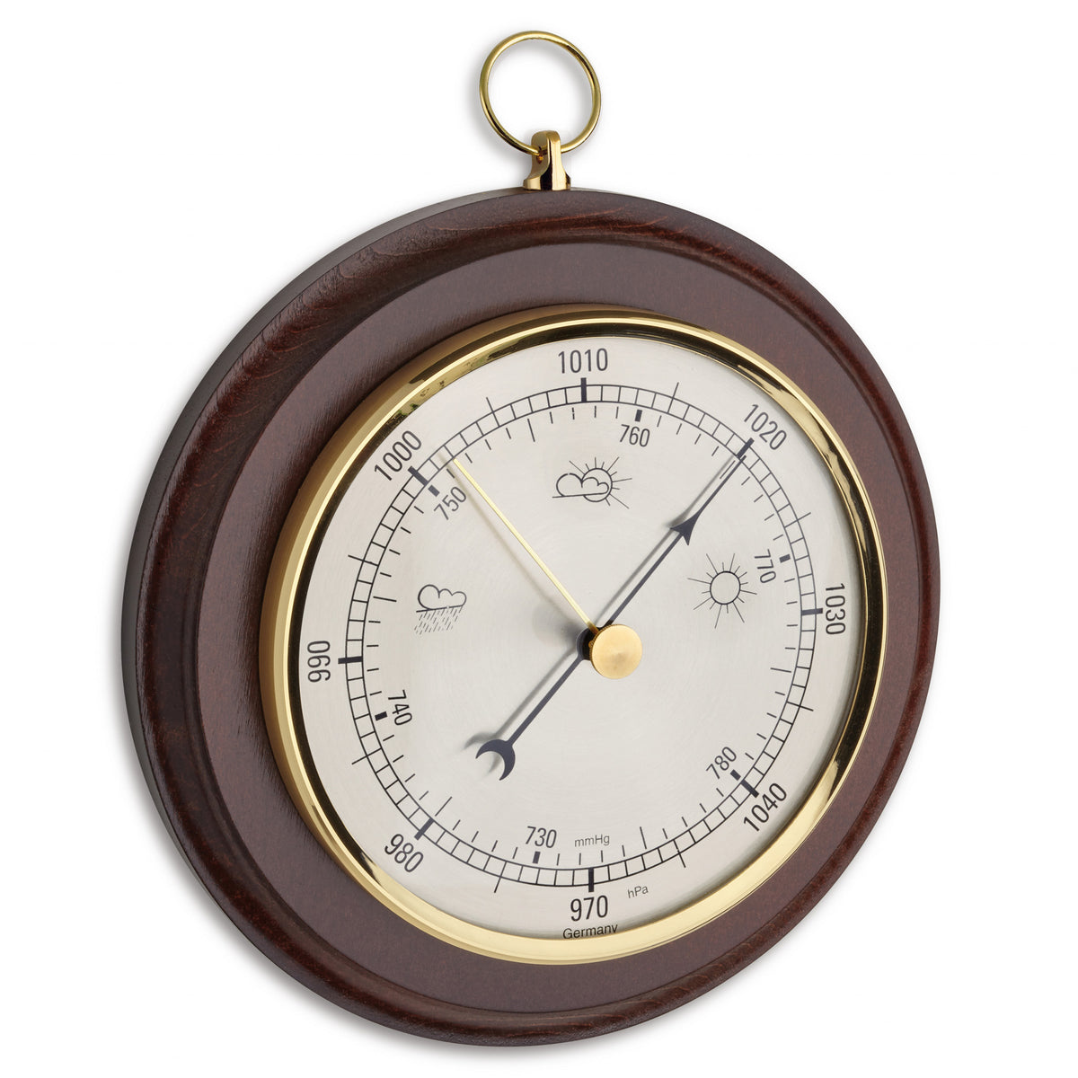 Thor Instruments Barometer TFA Germany QUIN Wooden Barometer, 20cm – Clocks Central