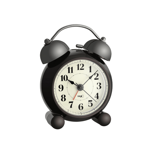 TFA Germany Retro Twin Bell Alarm Clock 60.1014