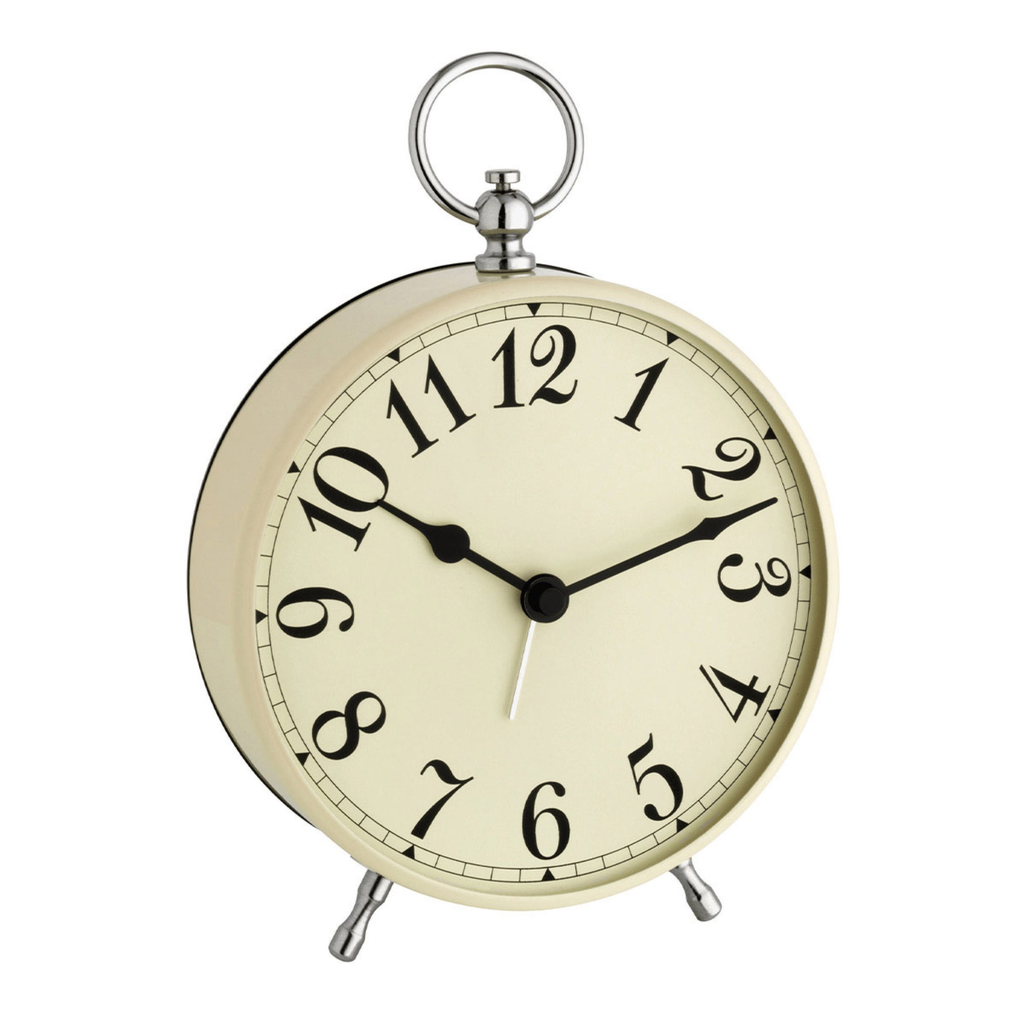 TFA Germany MAURICE Vintage Dial Alarm Clock, 16cm - Clocks Central 