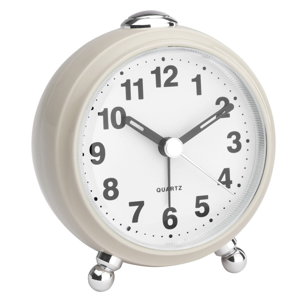 TFA Germany JULIENNE Silent Sweep Retro Alarm Clock, 10cm - Clocks Central 