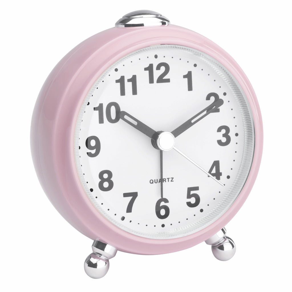 TFA Germany JULIENNE Silent Sweep Retro Alarm Clock, 10cm - Clocks Central 