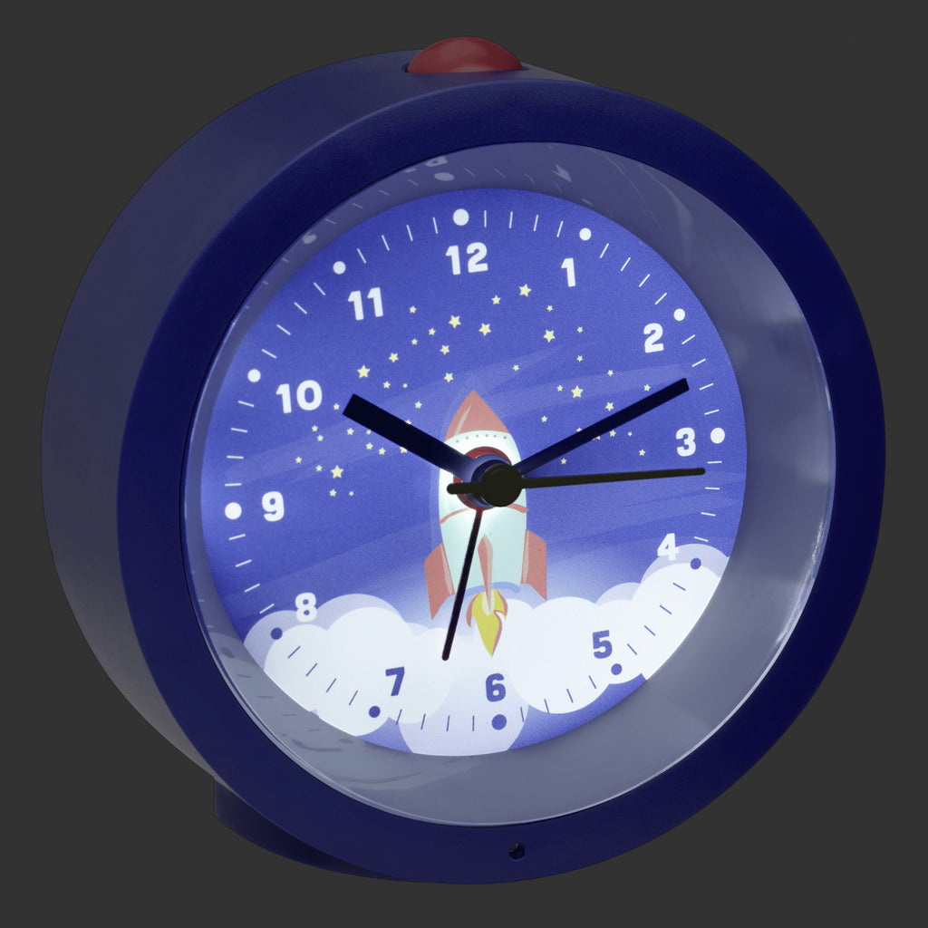 TFA Germany Rocket/Unicorn Kids Alarm Clock, 11cm - Clocks Central 