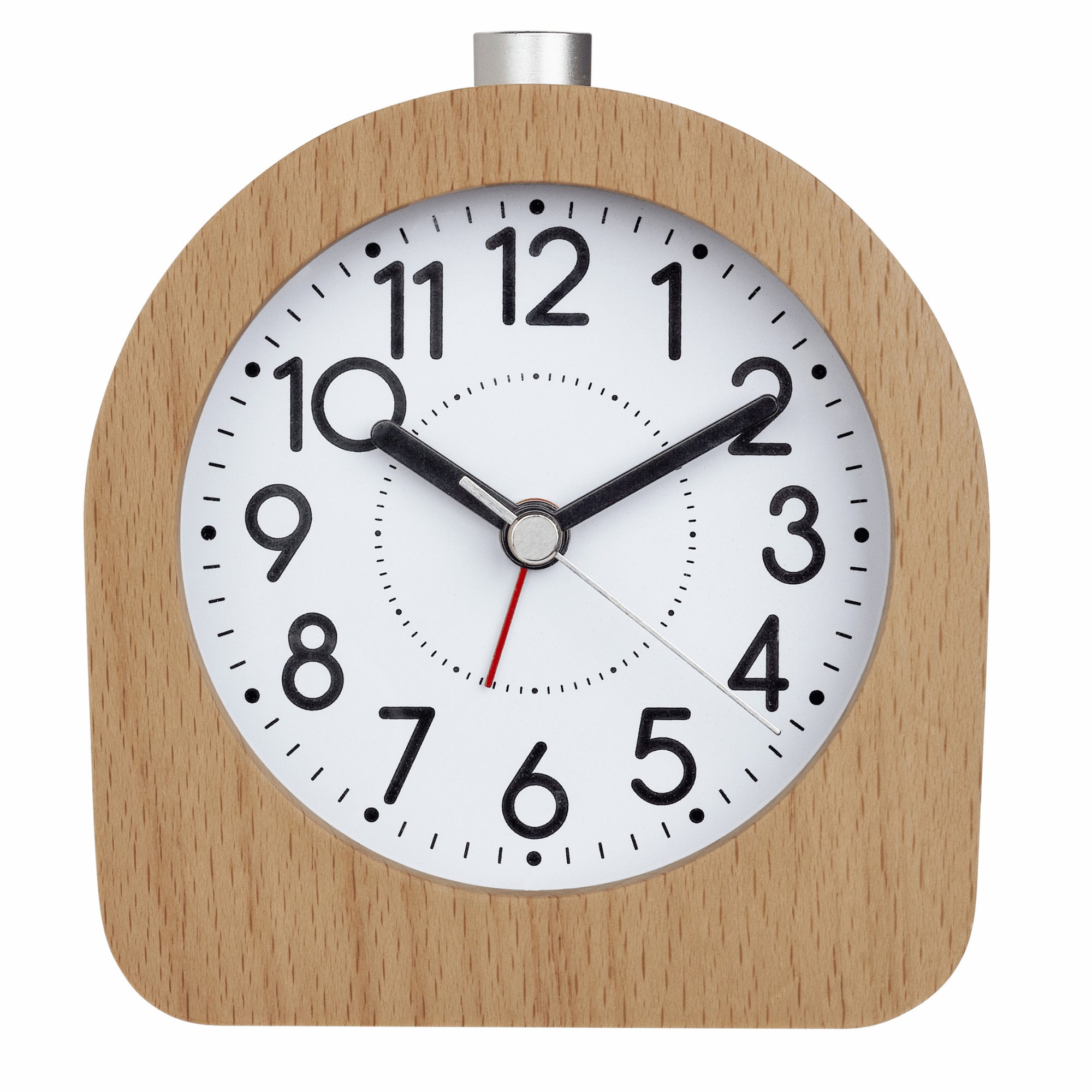 TFA Germany WREN Wood Frame Alarm Clock, 11cm - Clocks Central 