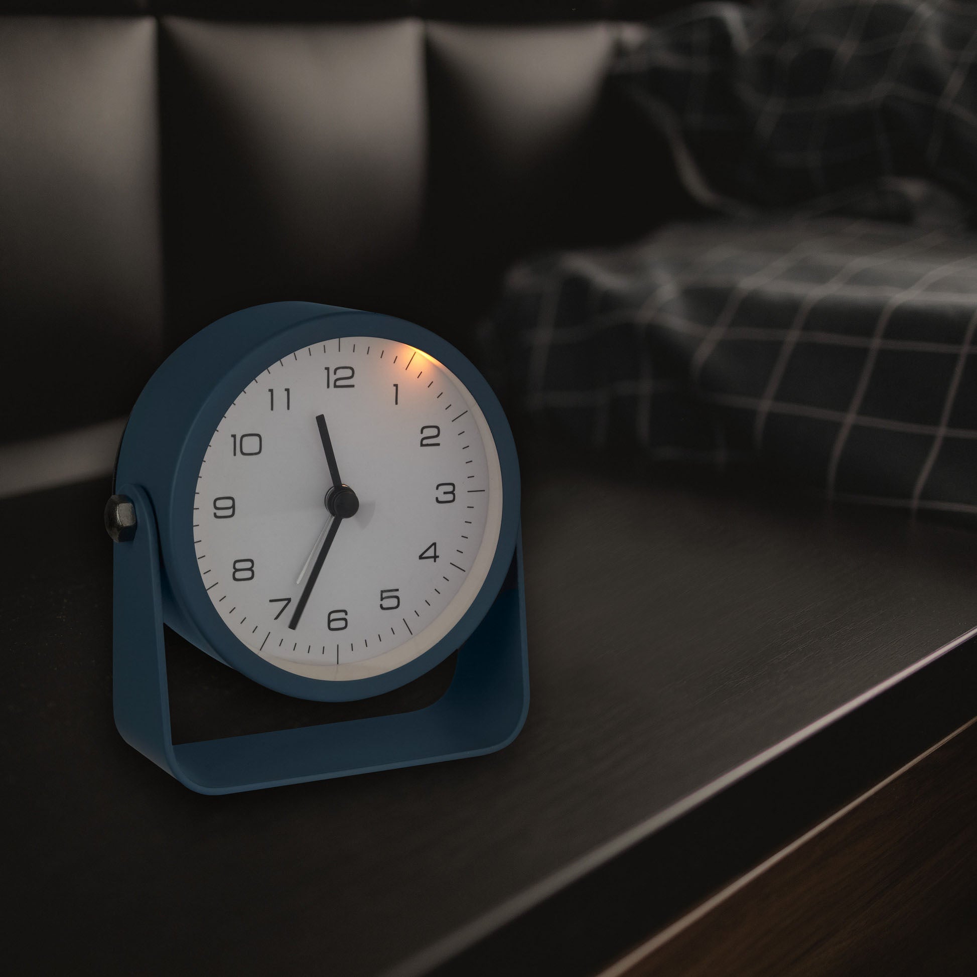 TFA Germany THEO Analogue Alarm Clock with Backlight, 10cm