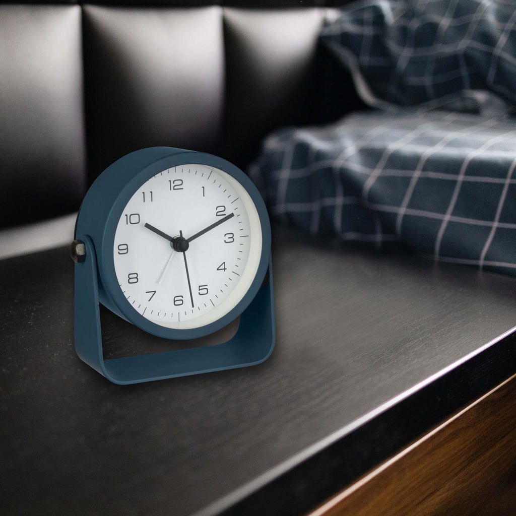 TFA Germany THEO Analogue Alarm Clock with Backlight, 10cm