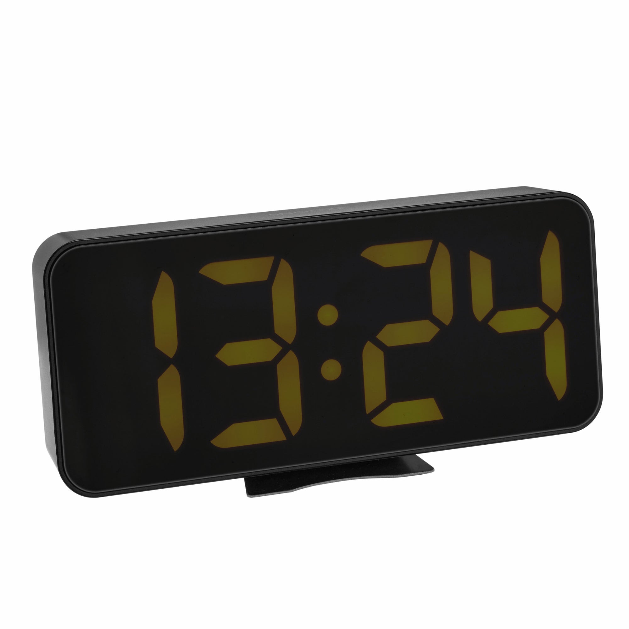 TFA Germany Large Orange LED Digital Alarm Clock with Thermometer, 18cm - Clocks Central 