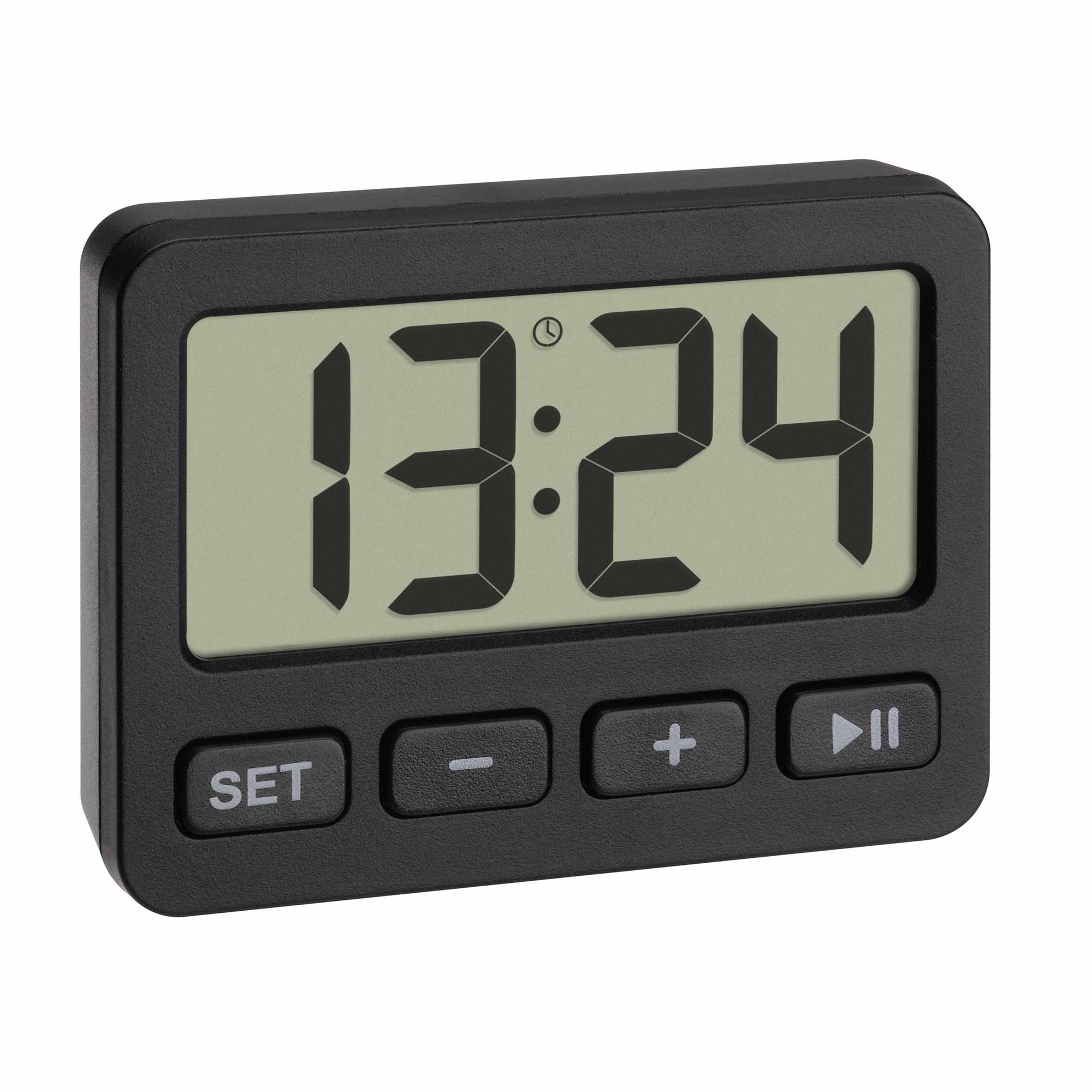 TFA Germany ISAAC Digital Alarm Clock with Timer and Stopwatch, 6cm