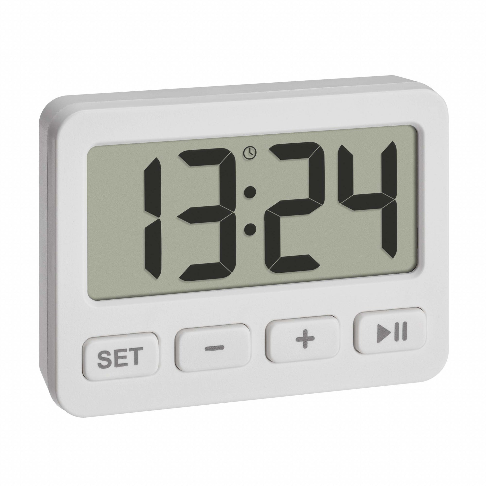 TFA Germany ISAAC Digital Alarm Clock with Timer and Stopwatch, 6cm