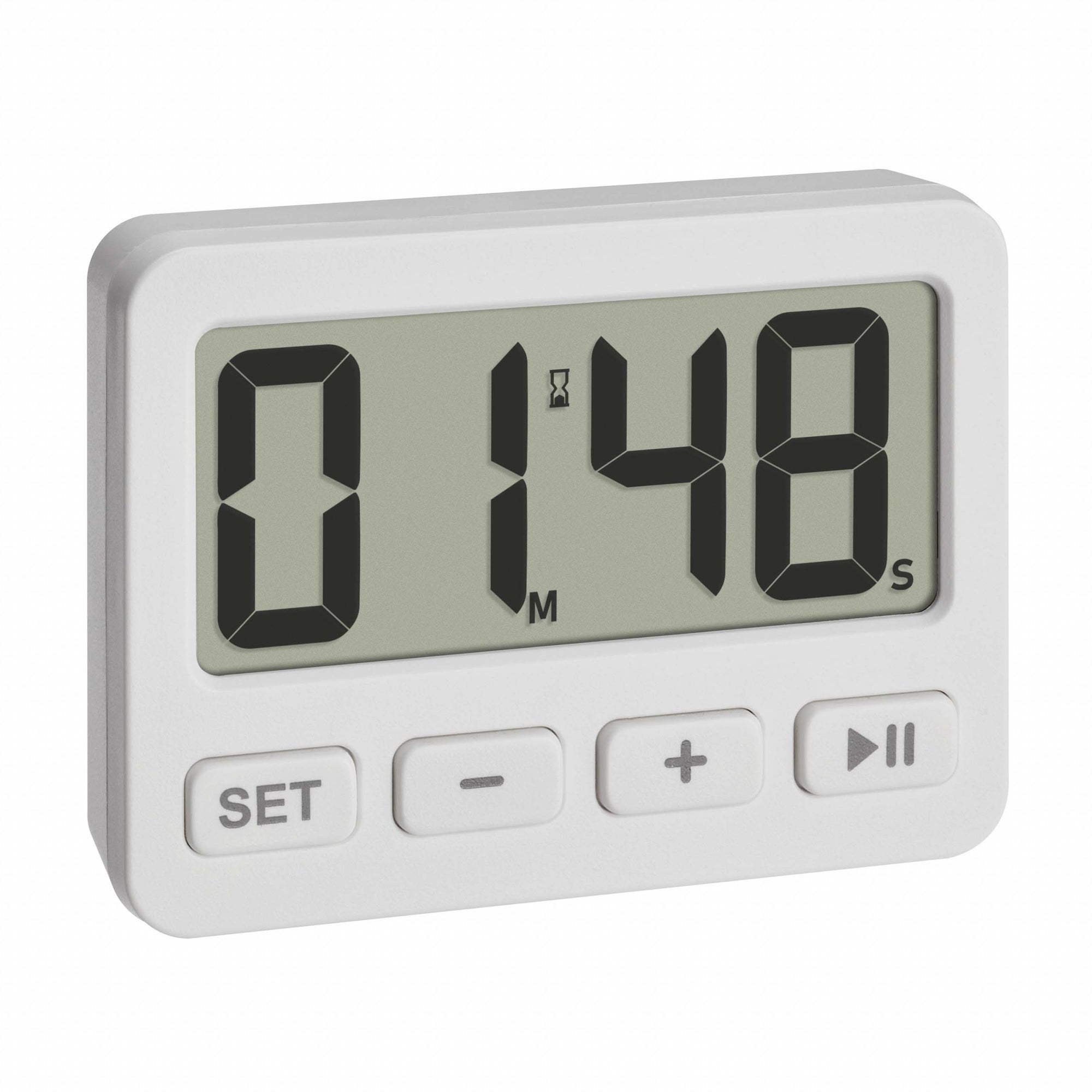 TFA Germany ISAAC Digital Alarm Clock with Timer and Stopwatch, 6cm