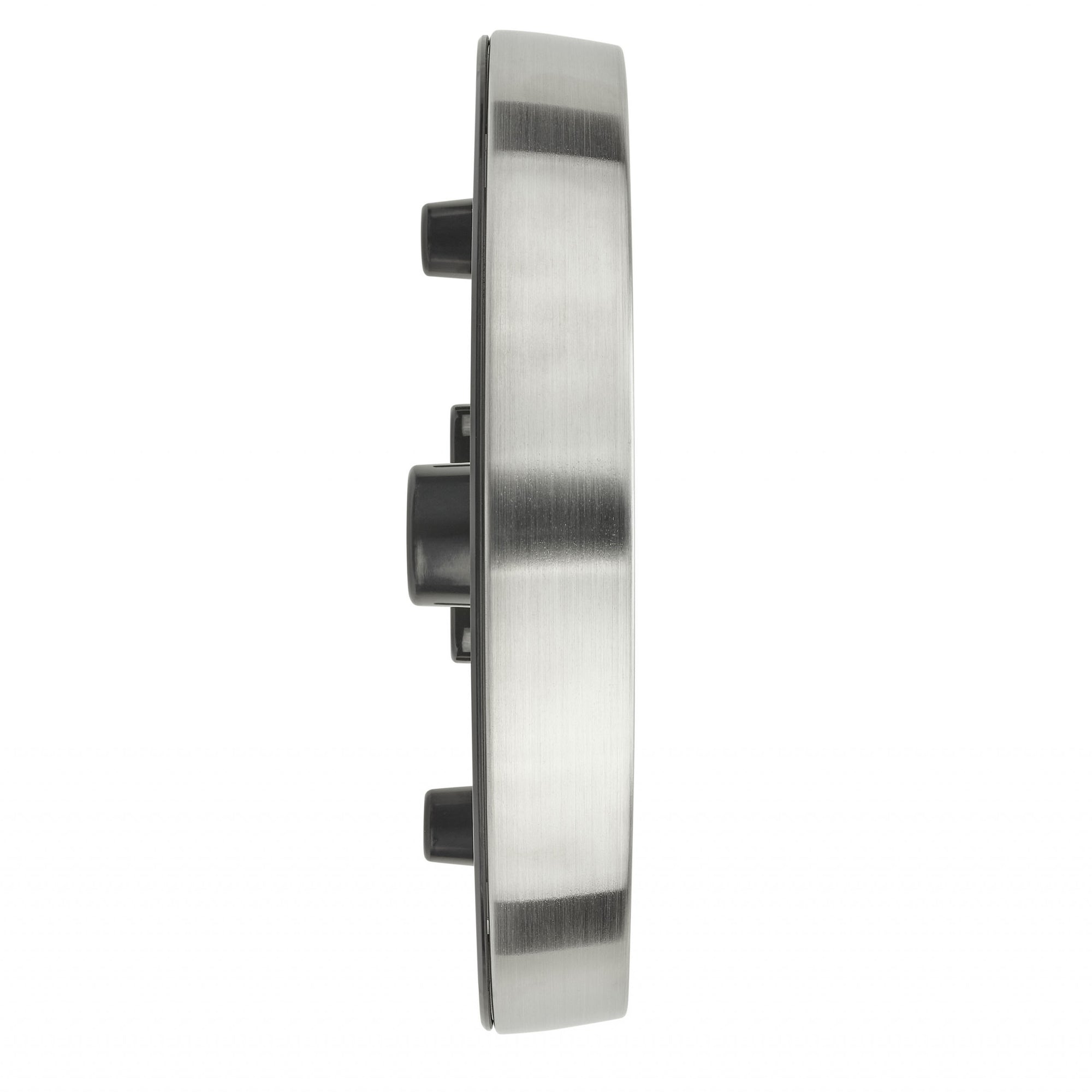 TFA Germany Analogue Tide Clock with Stainless Steel Frame, 22cm
