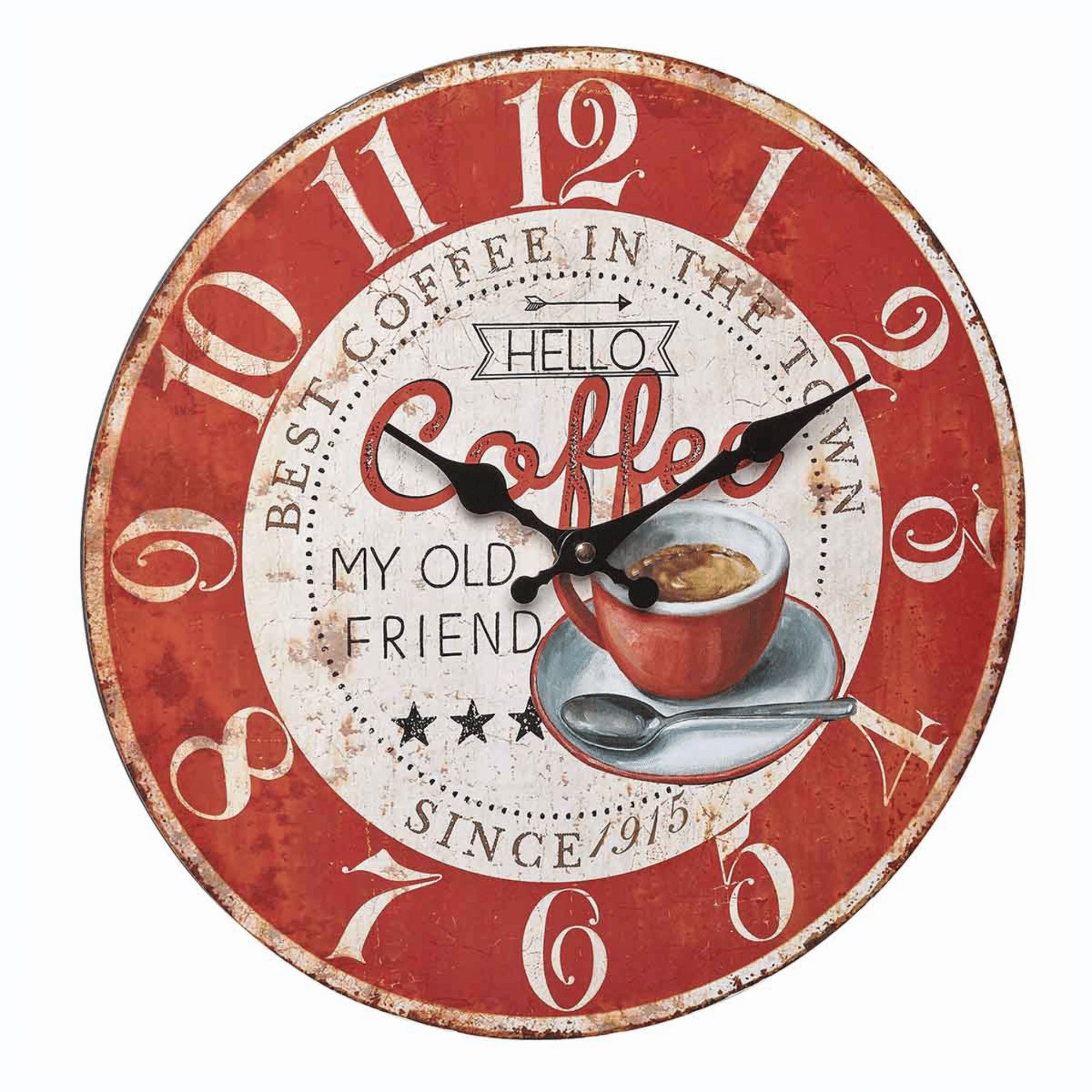 TFA Germany CLARA Vintage Wall Clock, 34cm - Clocks Central 