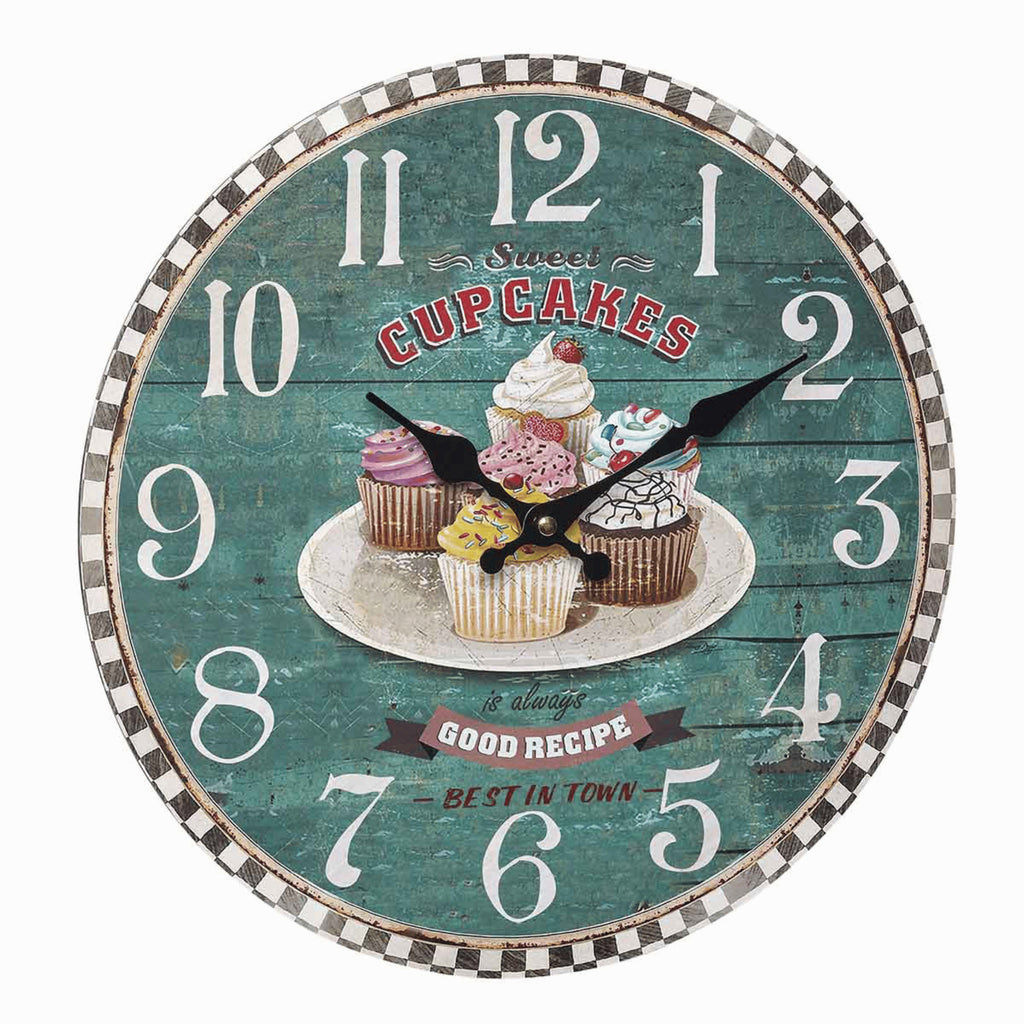 TFA Germany CLARA Vintage Wall Clock, 34cm - Clocks Central 