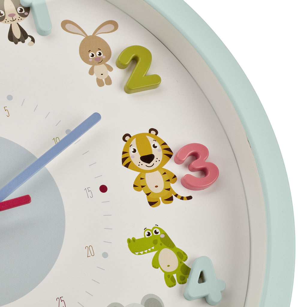 TFA Germany Children’s Little Animals/Little Monsters Wall Clock, 31cm - Clocks Central 