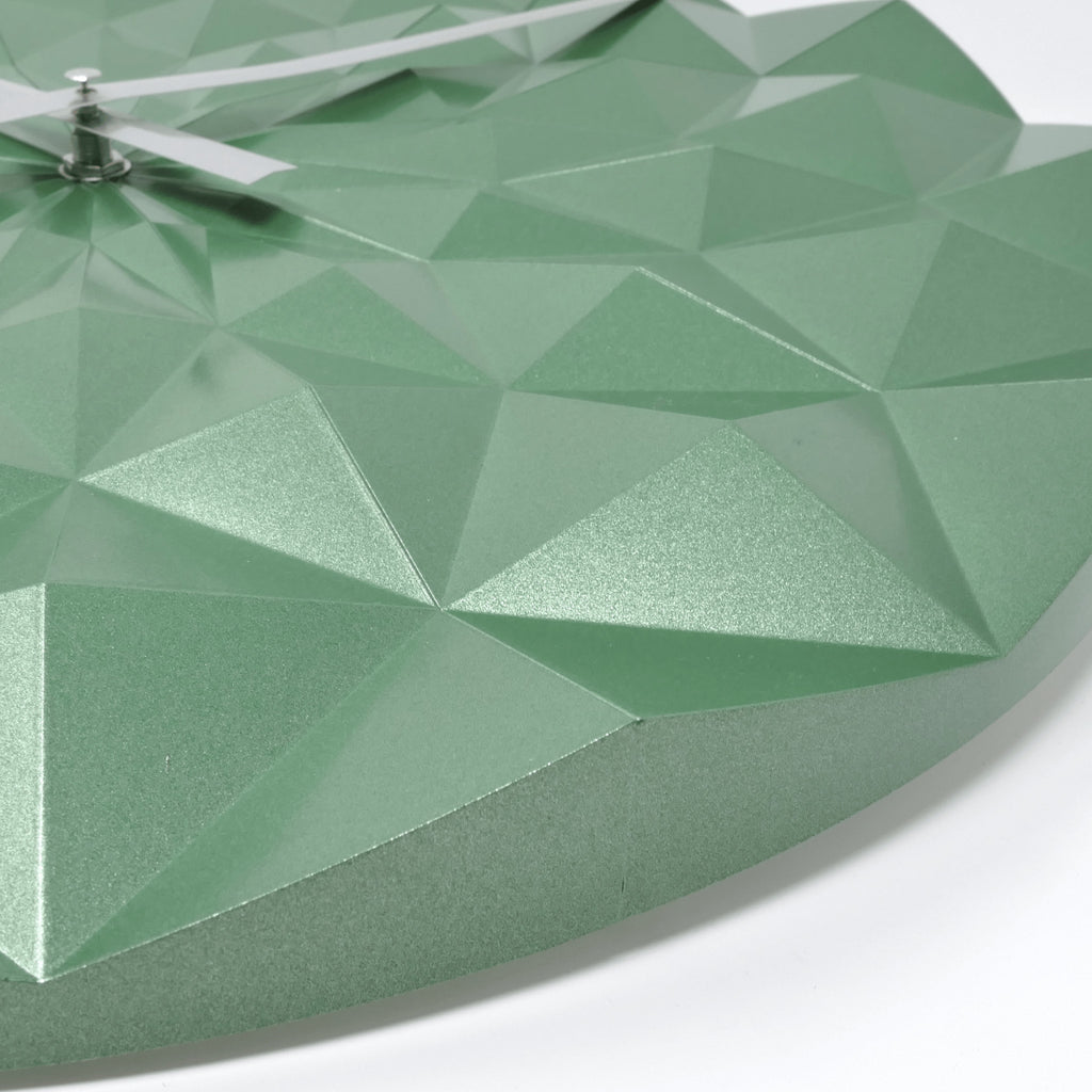 TFA Germany DIAMOND Poly Geometrical Wall Clock, 40cm - Clocks Central 