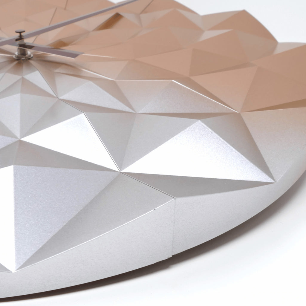 TFA Germany DIAMOND Poly Geometrical Wall Clock, 40cm - Clocks Central 