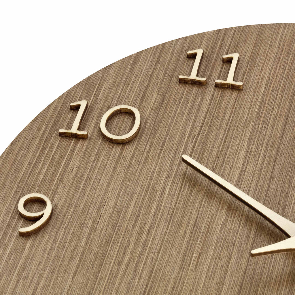 TFA Germany ORSON Wooden Wall Clock, 30cm