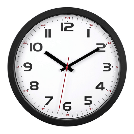 TFA Germany 12/24-Hour Display Wall Clock